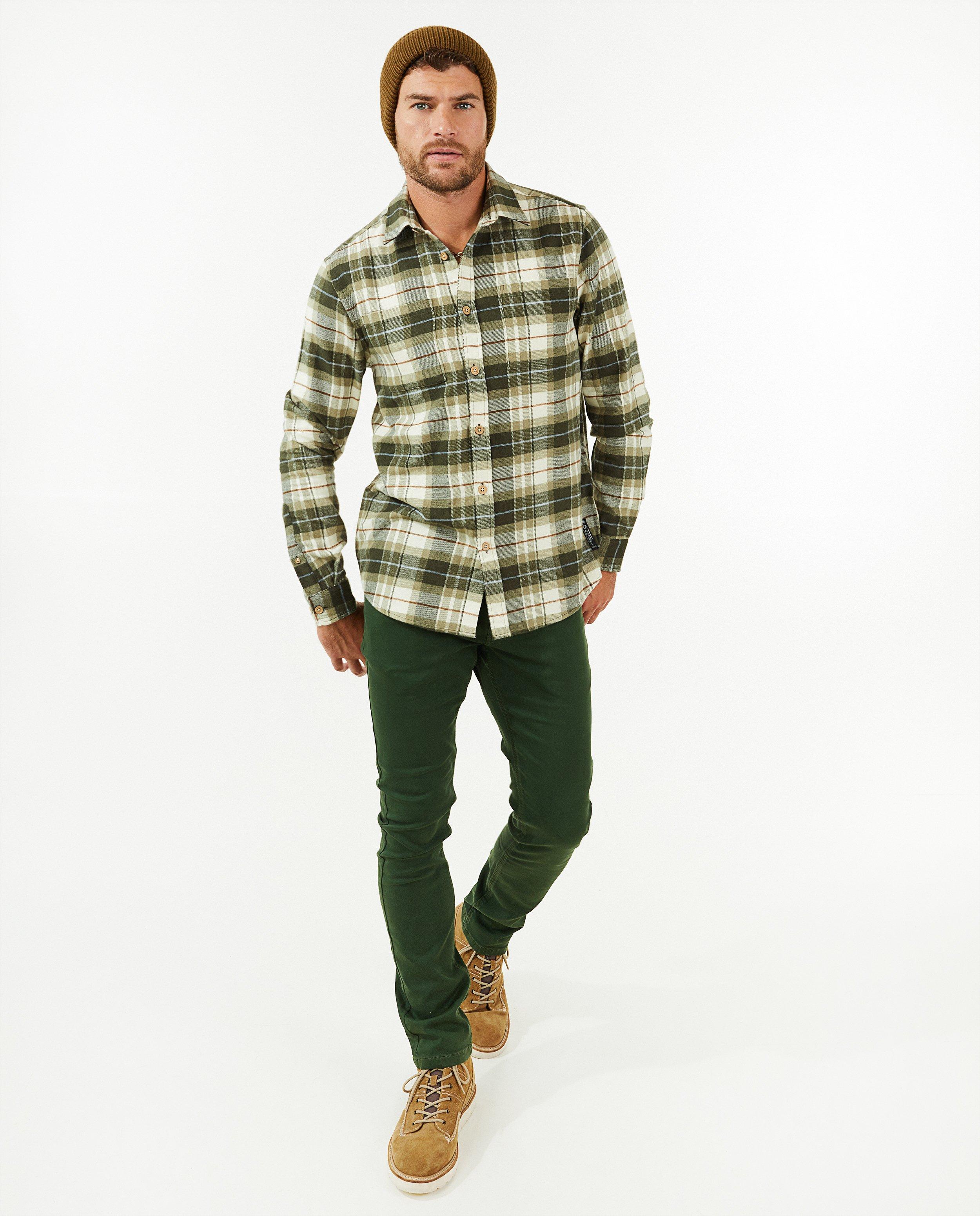 Chemise verte à carreaux - null - Quarterback