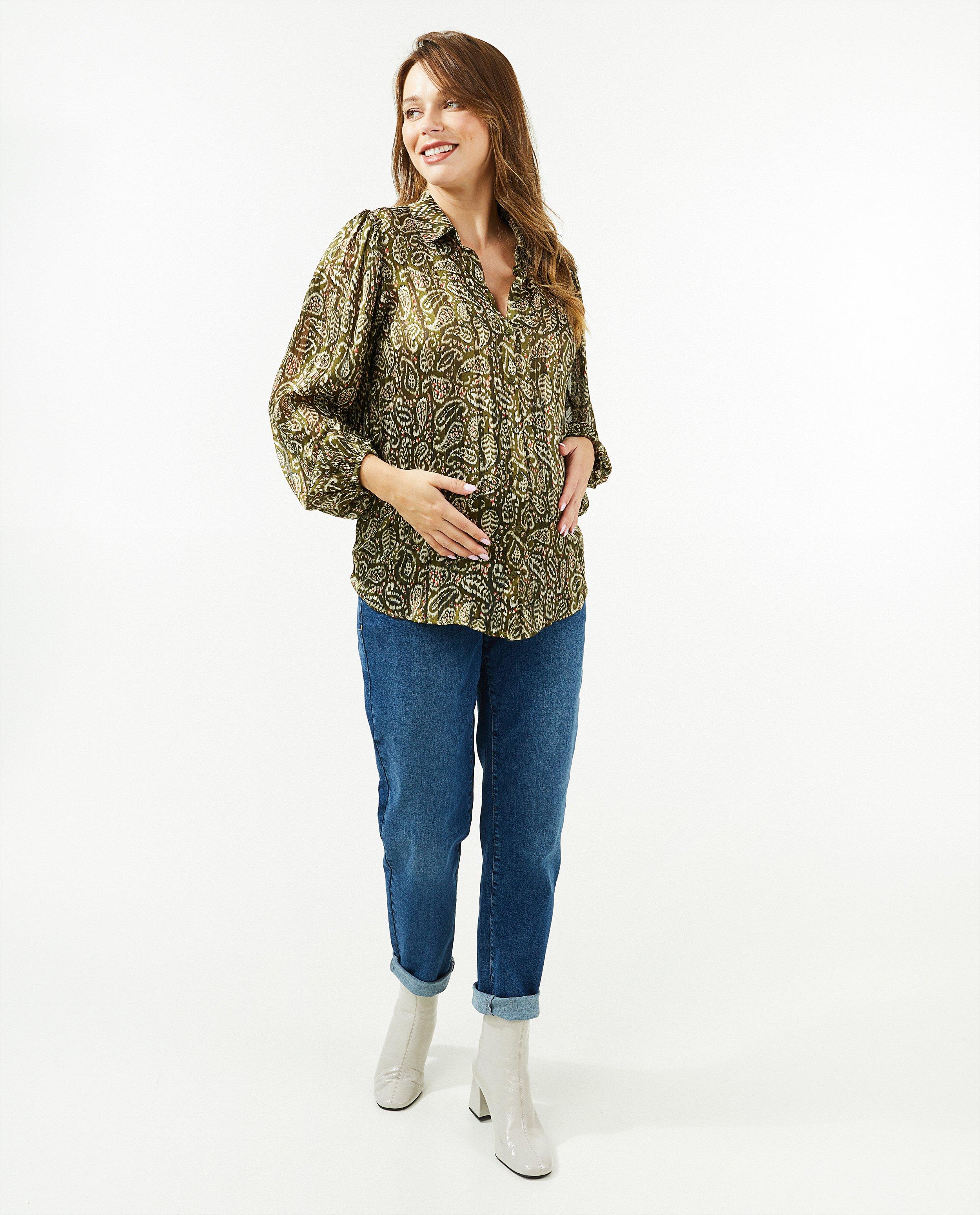 Donkergroene blouse - null - Atelier Maman