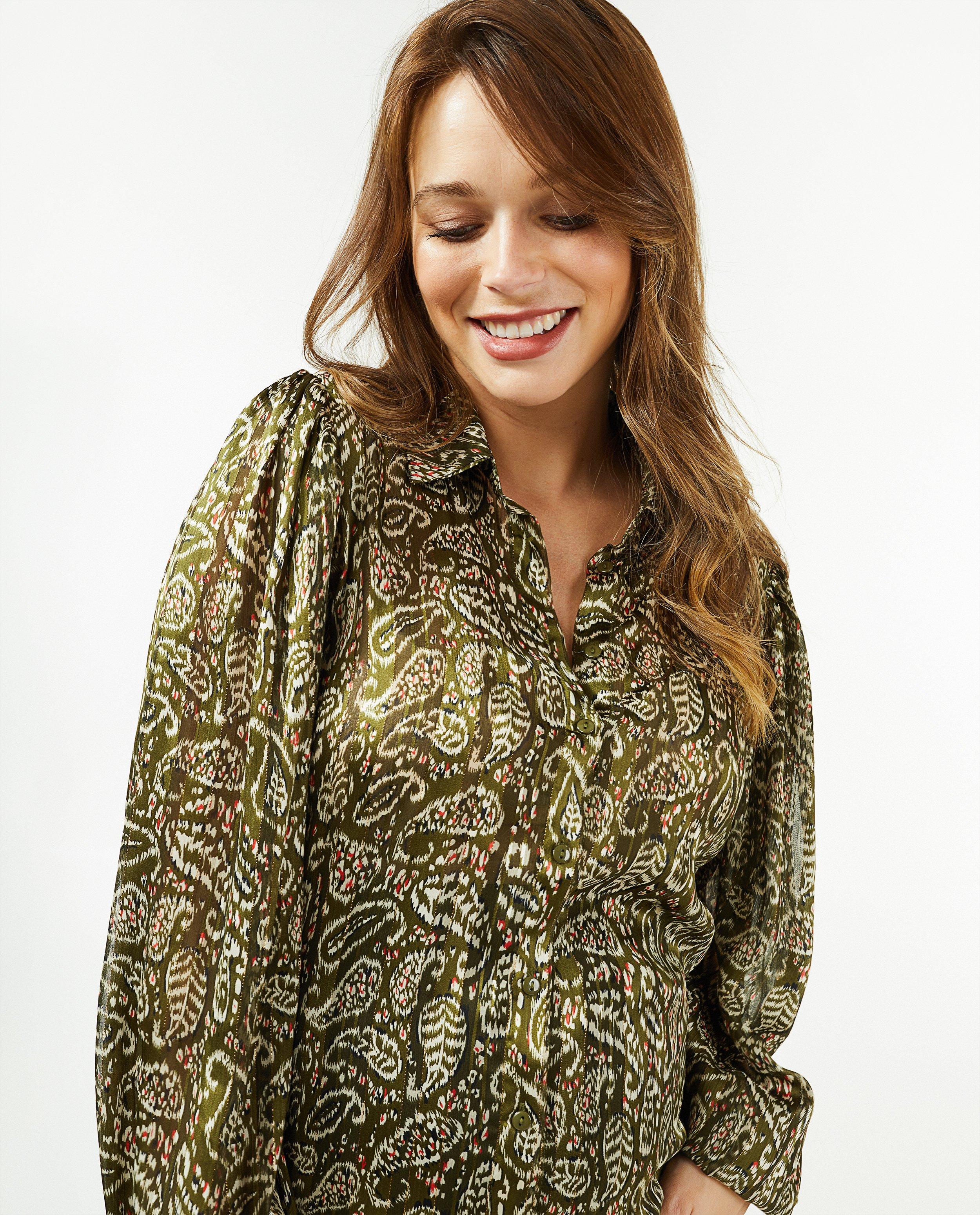 Hemden - Donkergroene blouse