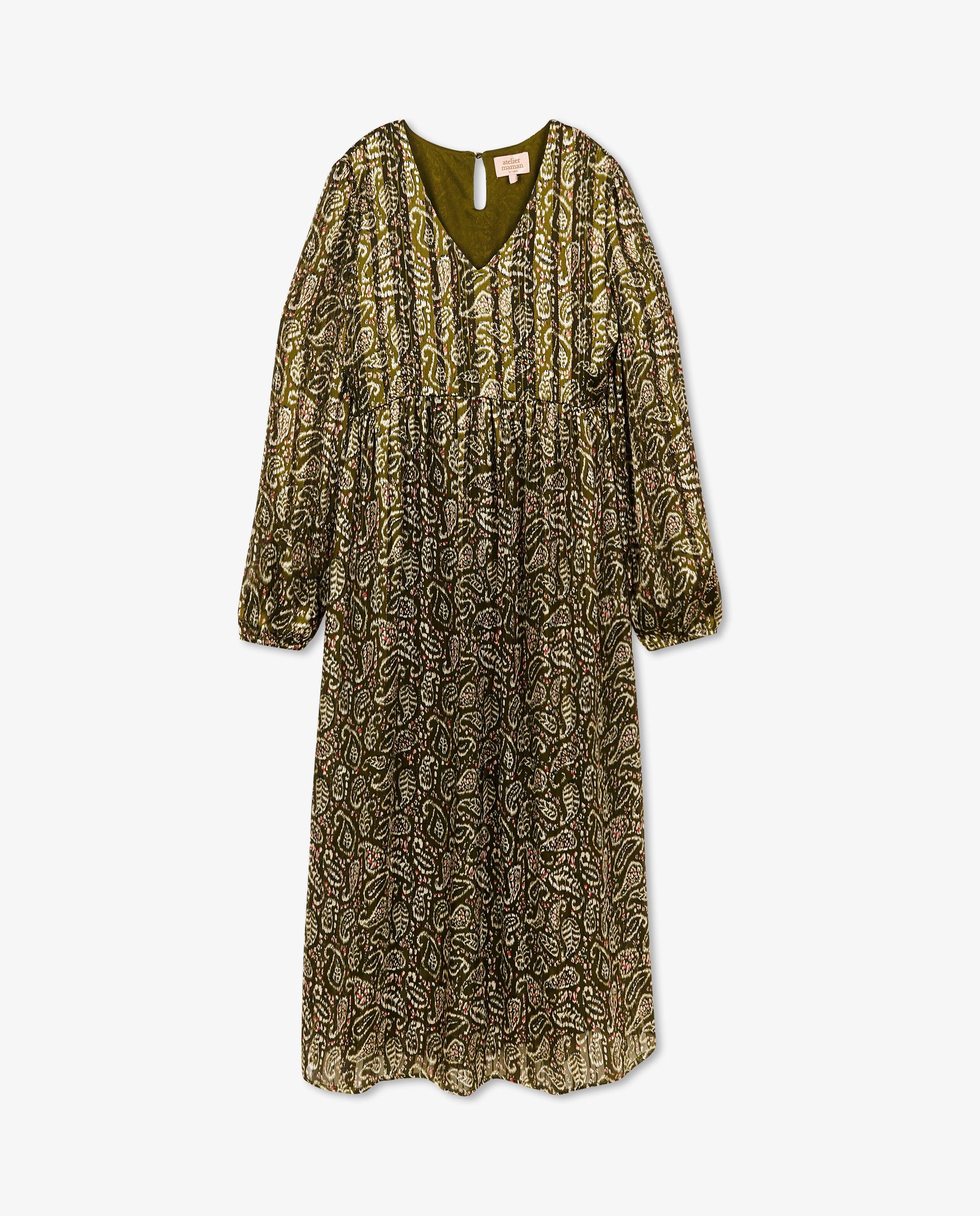 Kleedjes - Groene jurk met print