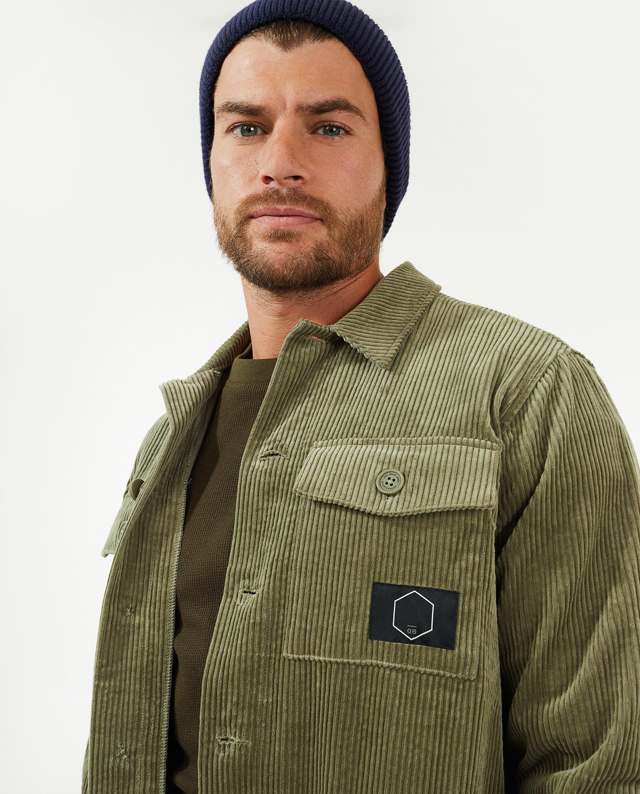 Chemises - Chemise vert foncé en velours côtelé