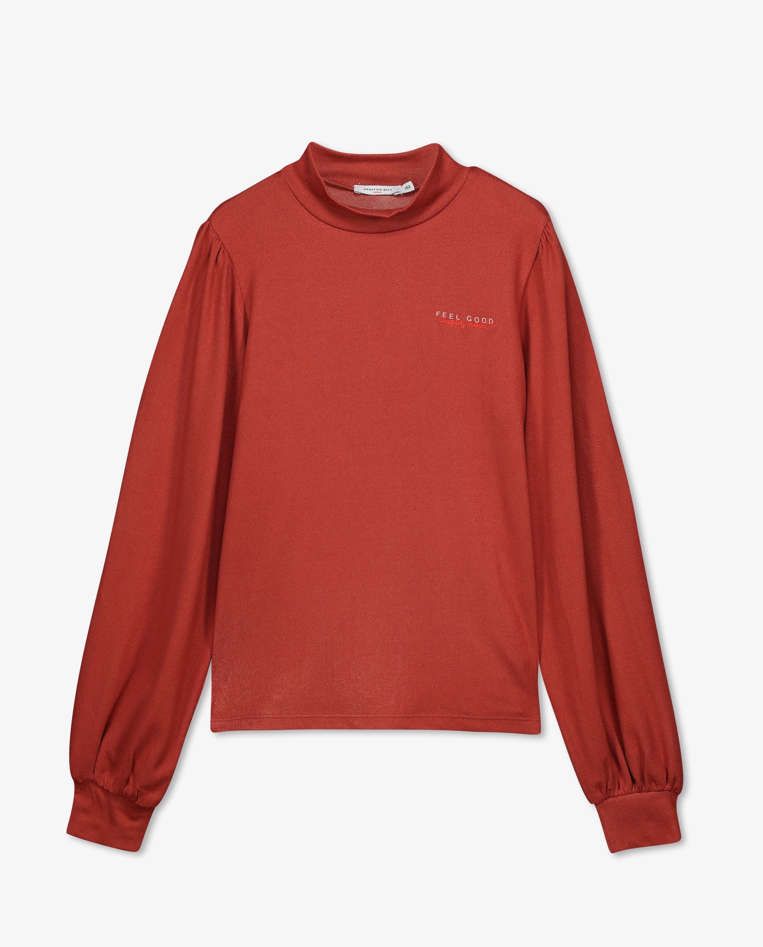 T-shirts - Rode souspull met borduursel