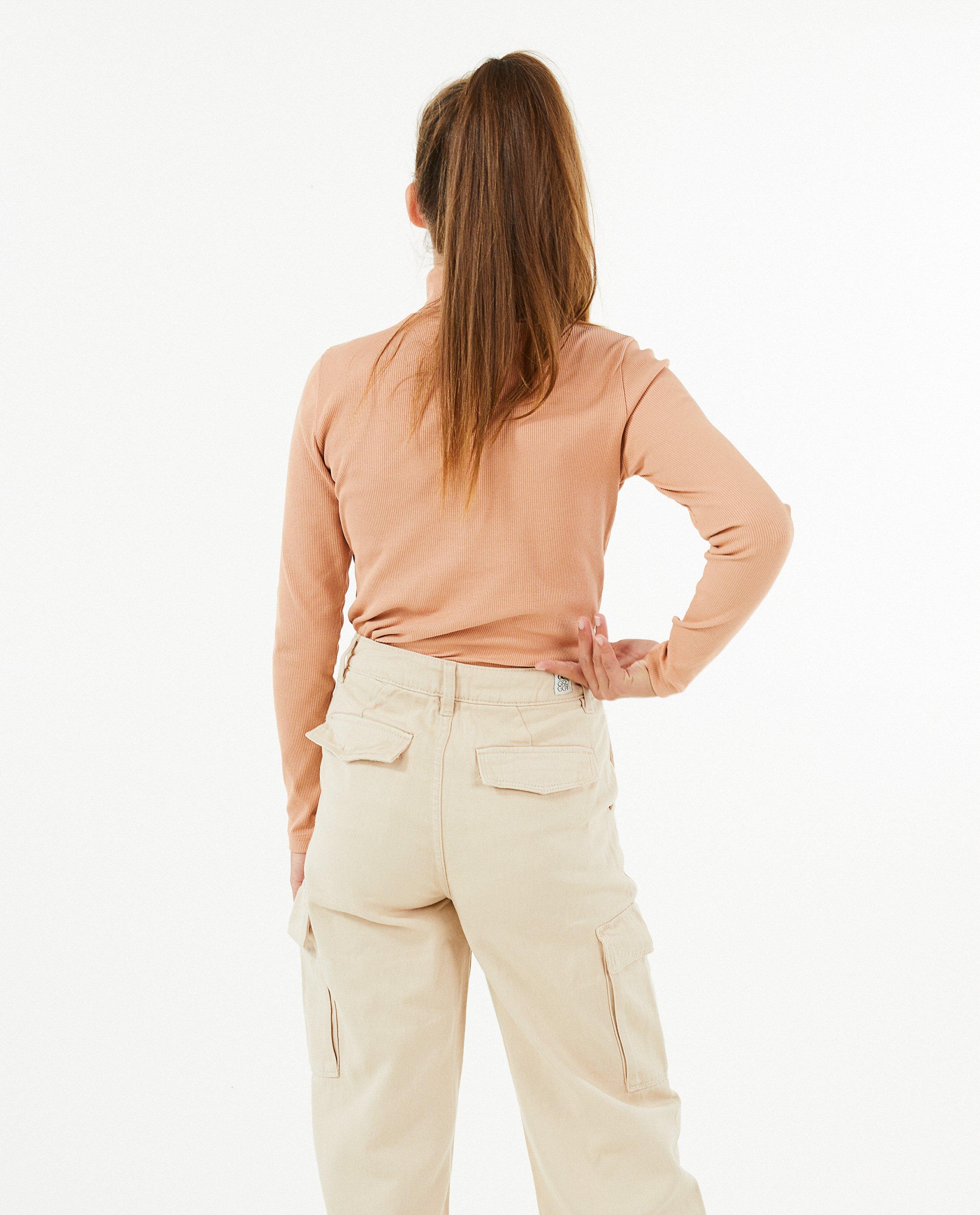 T-shirts - Sous-pull orange côtelé