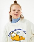 Sweaters - Witte sweater met Garfield-print