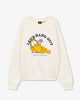 Sweaters - Witte sweater met Garfield-print