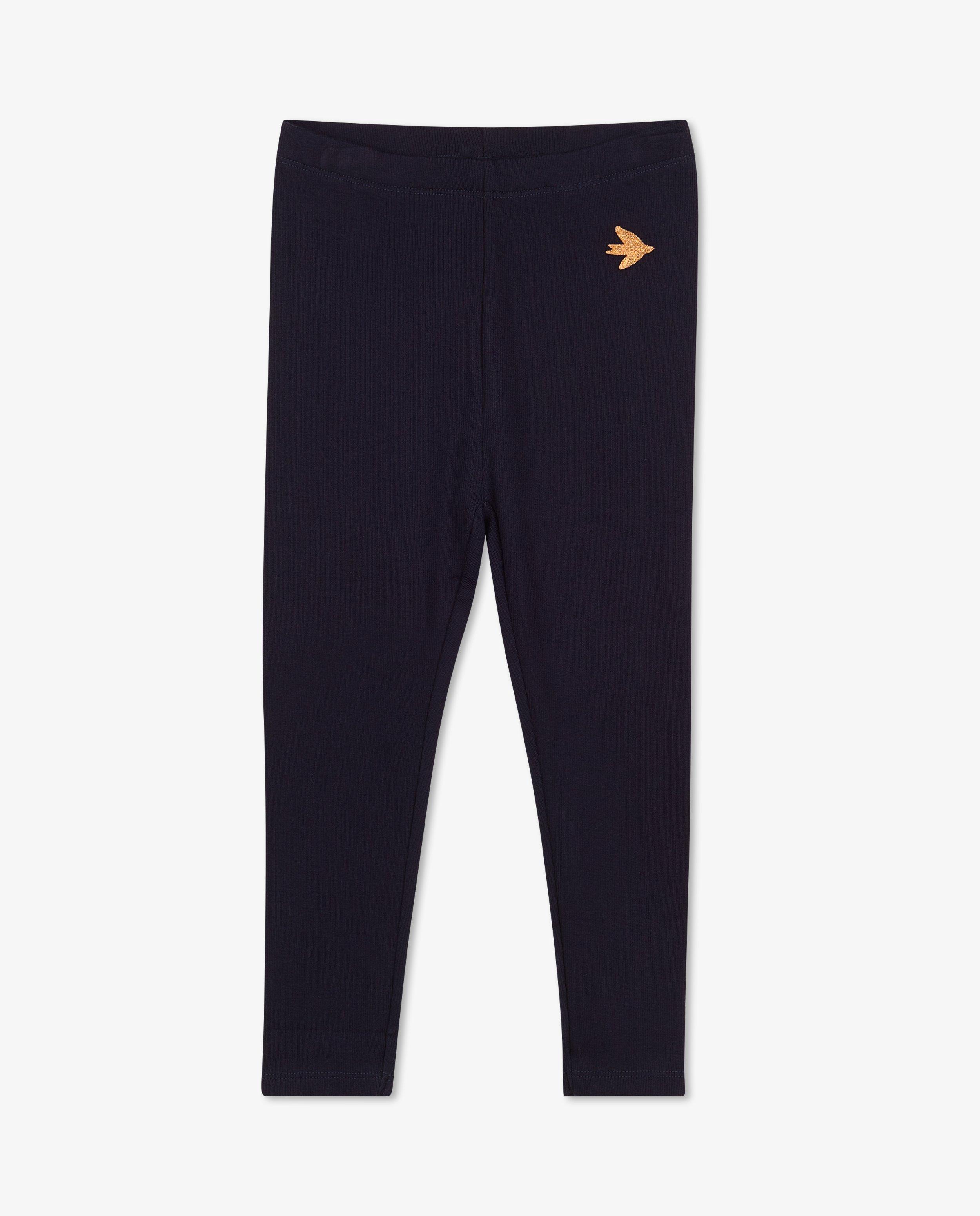 Leggings - Leggings bruns avec un oiseau