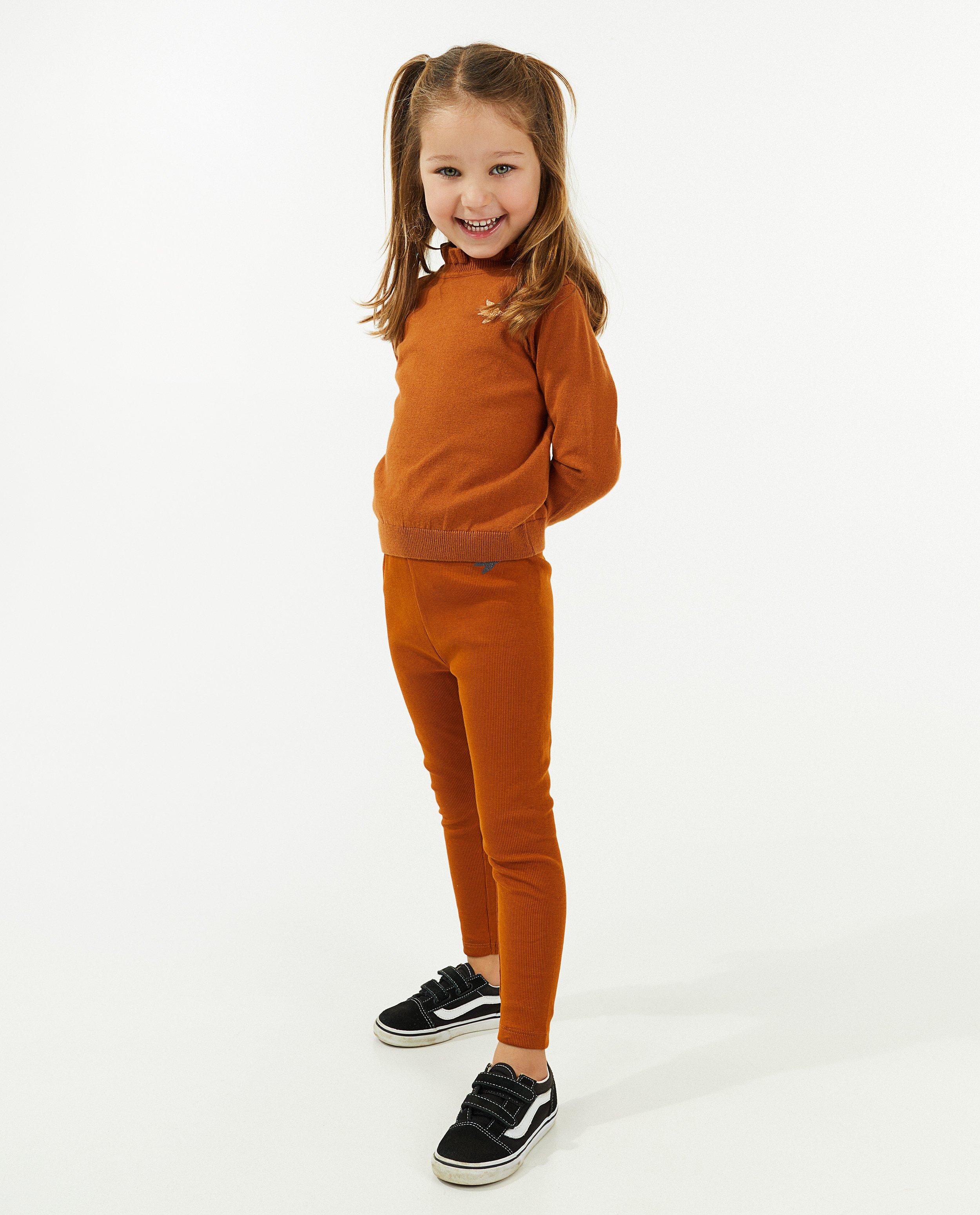 Leggings bruns avec un oiseau - null - Besties