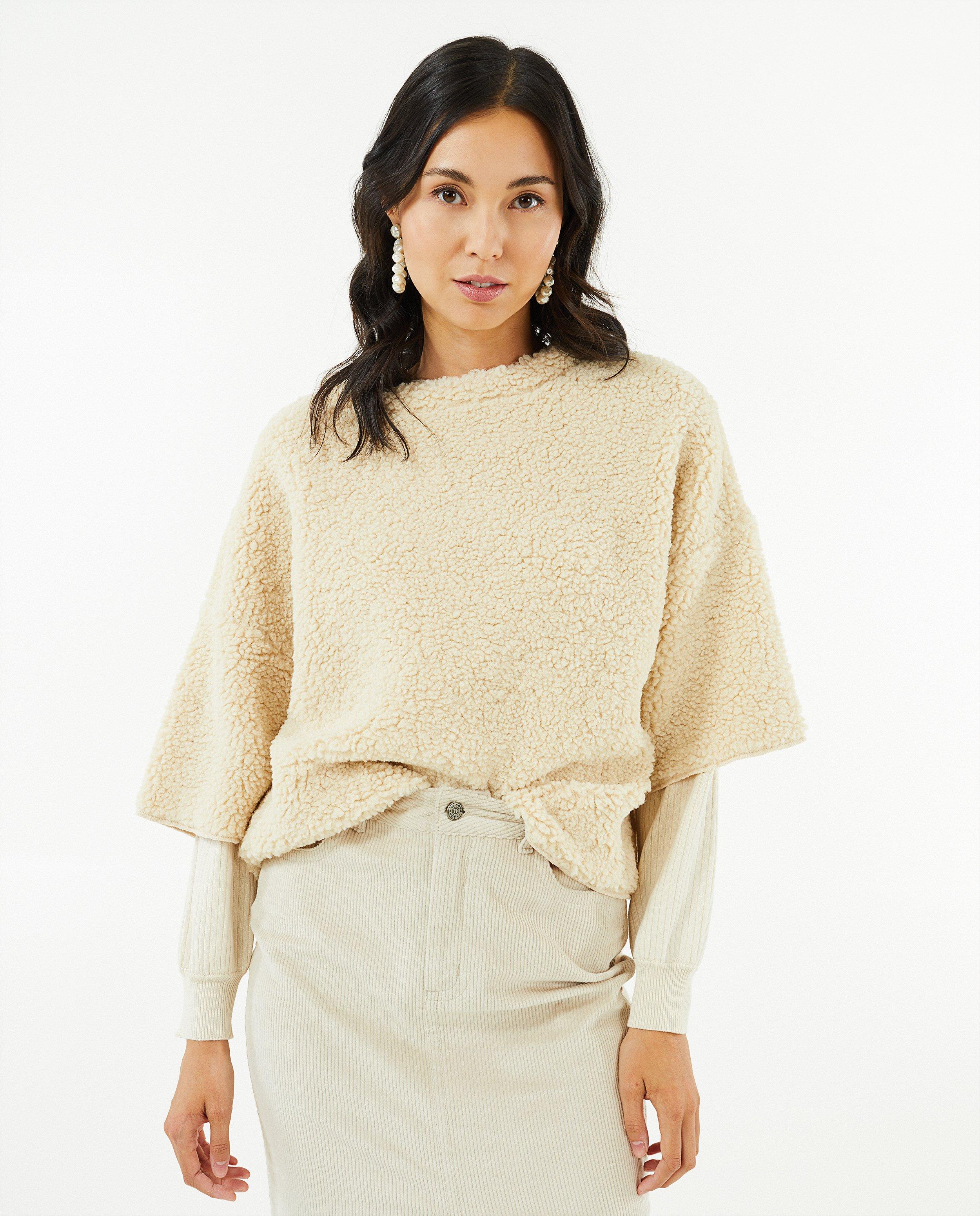 Sweats - Sweat blanc en peluche