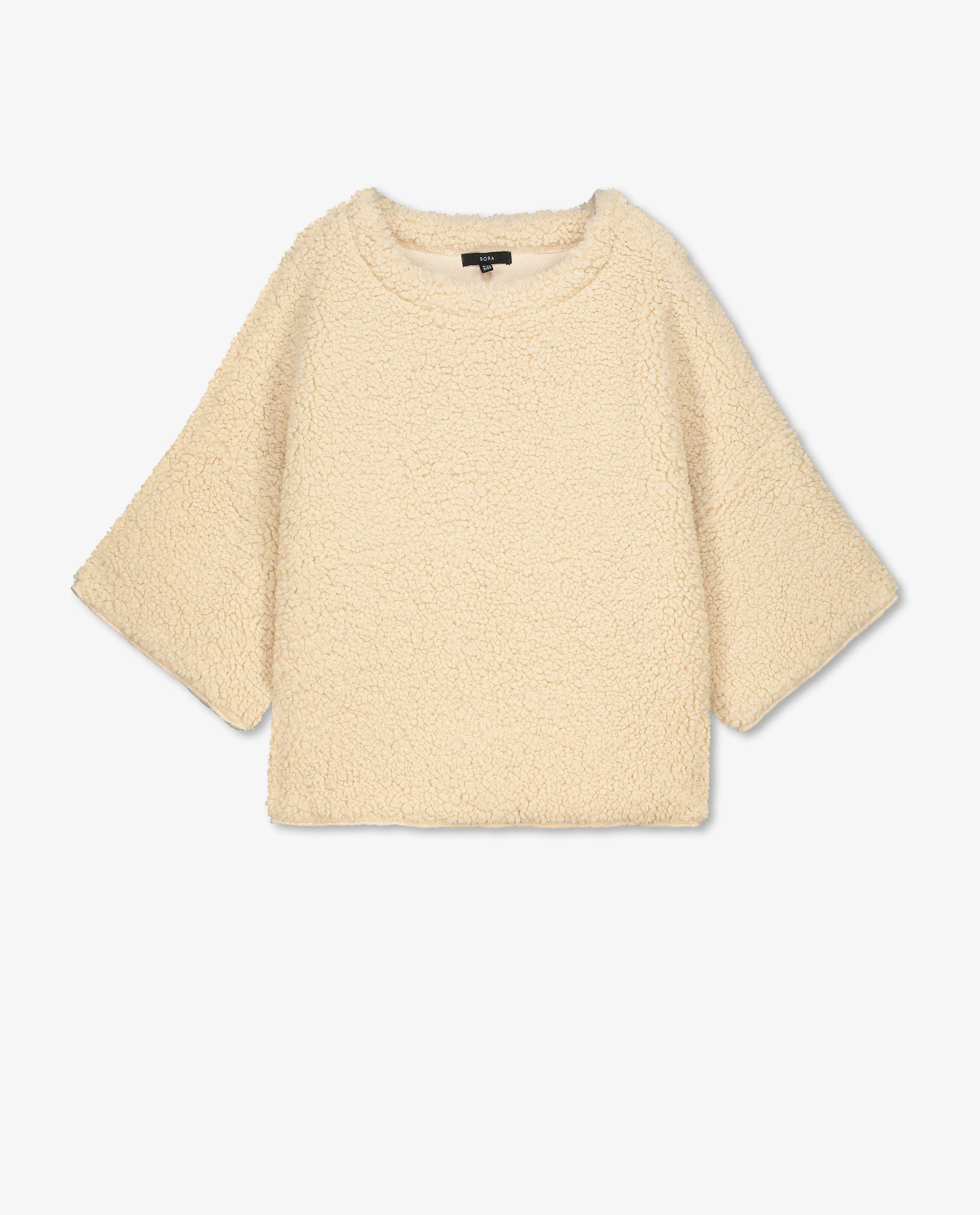 Sweats - Sweat blanc en peluche