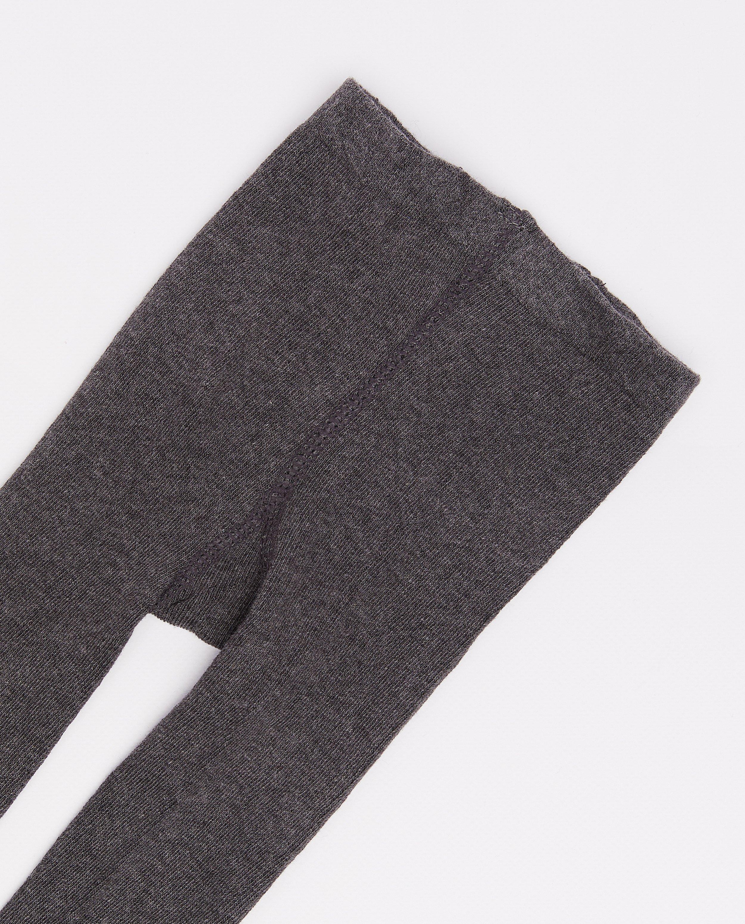 Chaussettes - Collant brun clair chiné