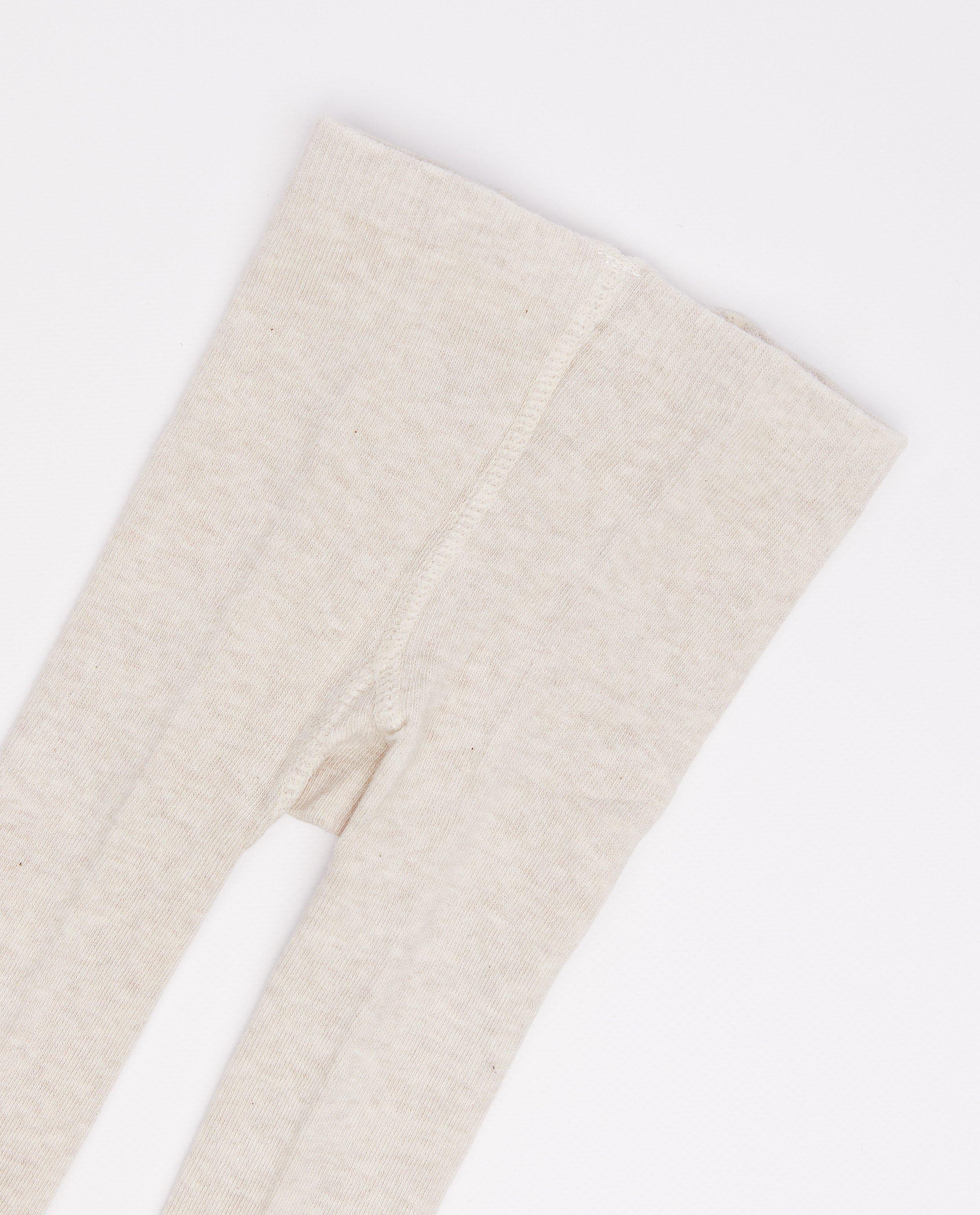 Chaussettes - Collant brun clair chiné