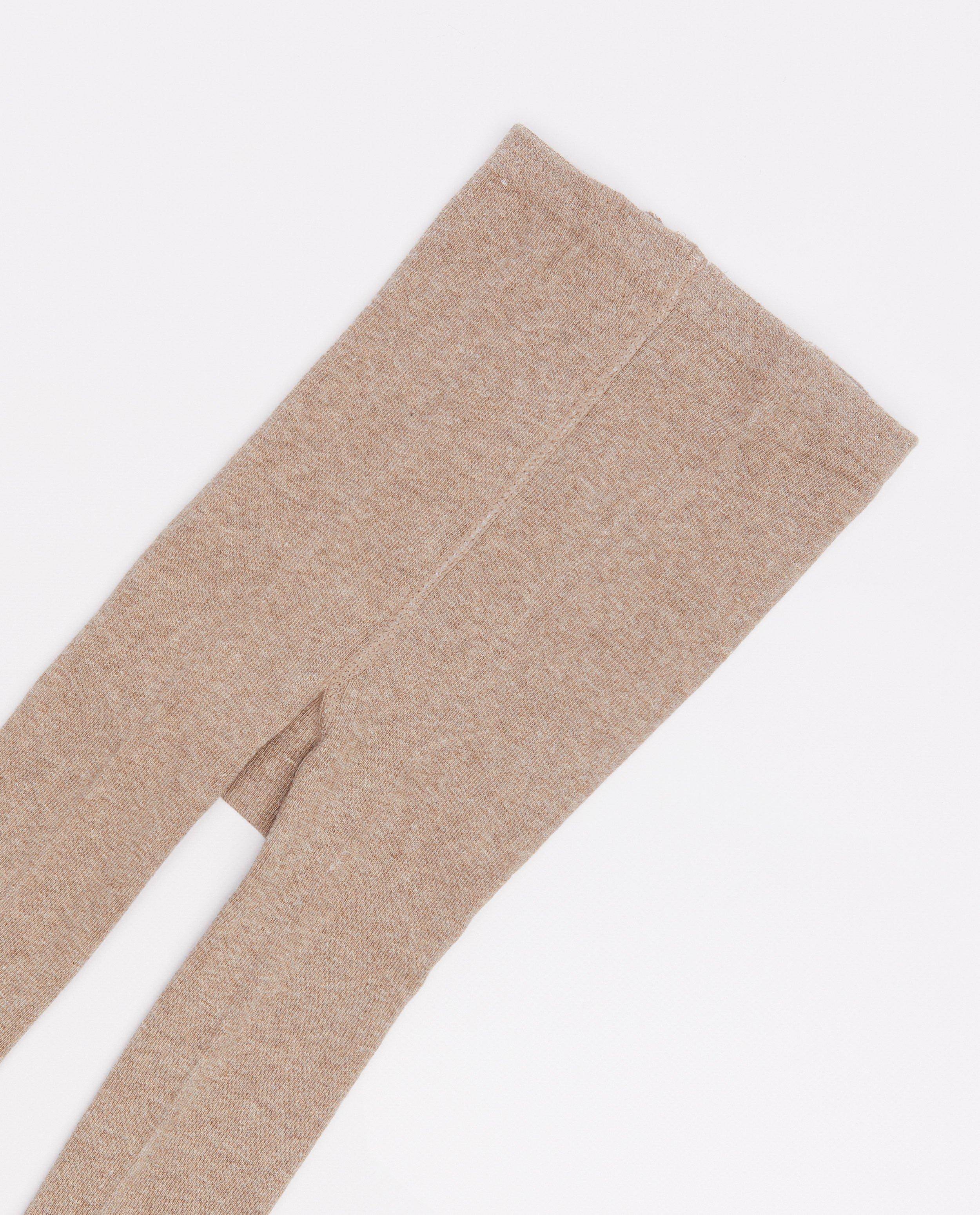 Chaussettes - Collant gris chiné