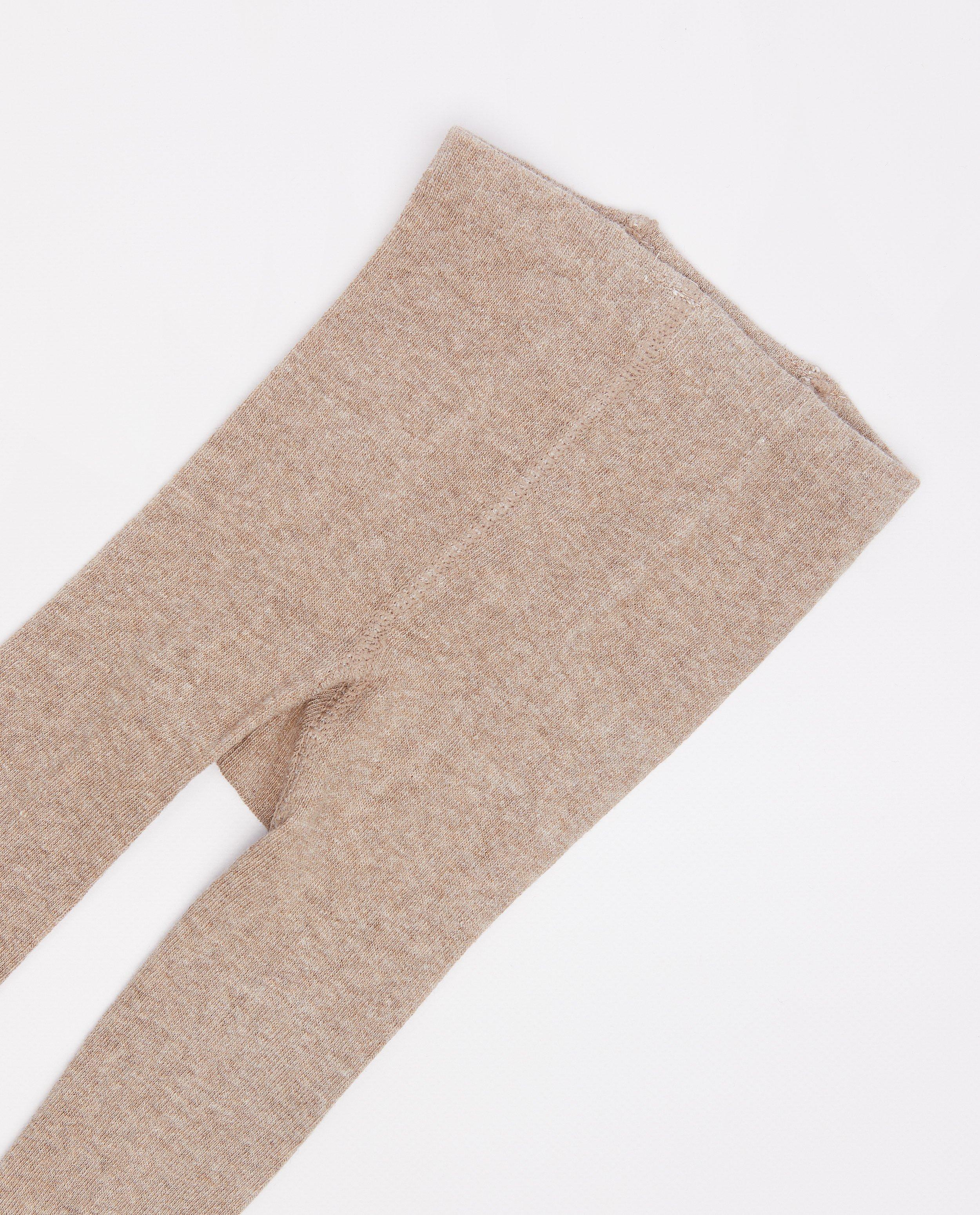 Chaussettes - Collant brun chiné