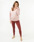 Roze sweater met rits - null - Atelier Maman
