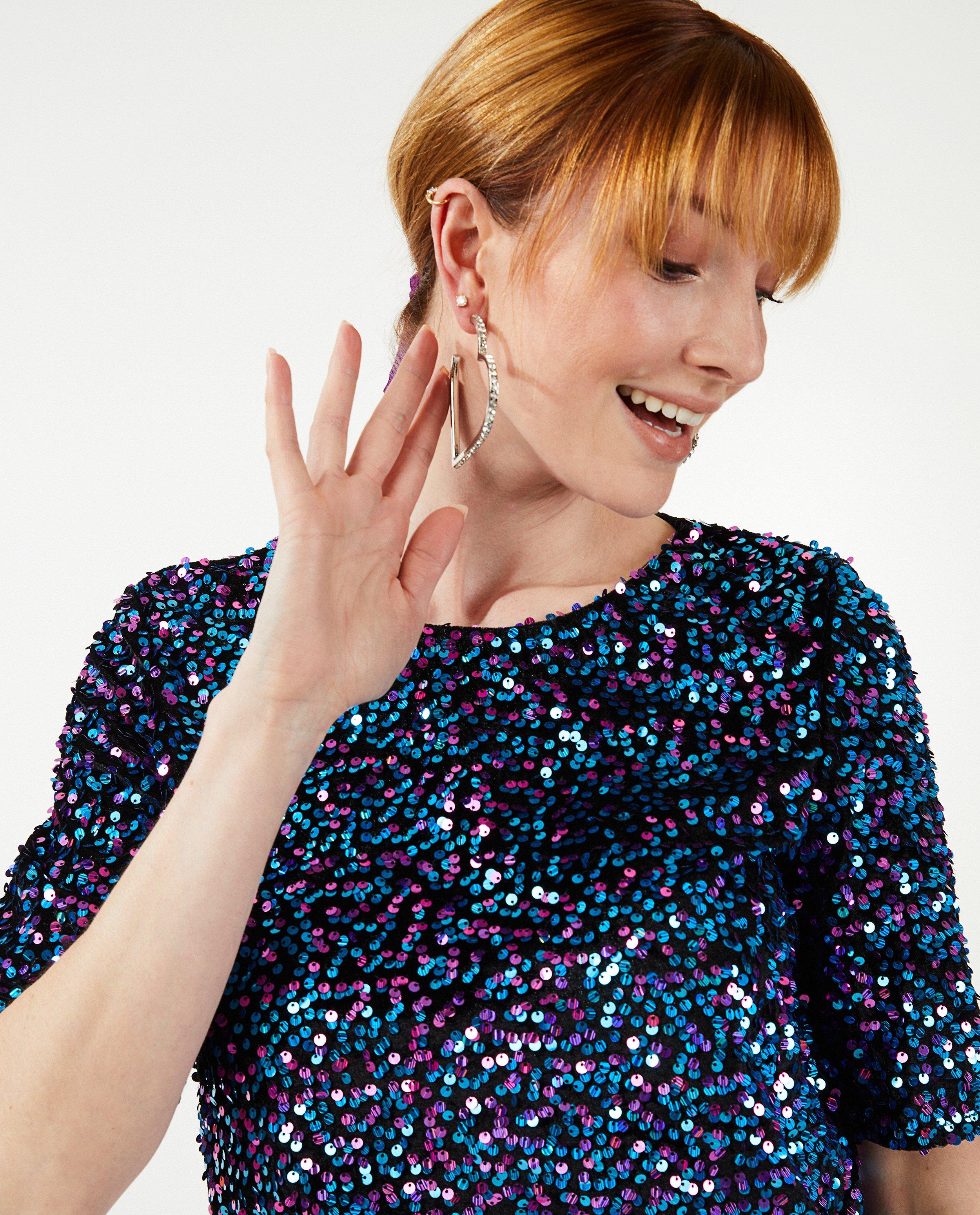 Blouse à paillettes - null - Pieces