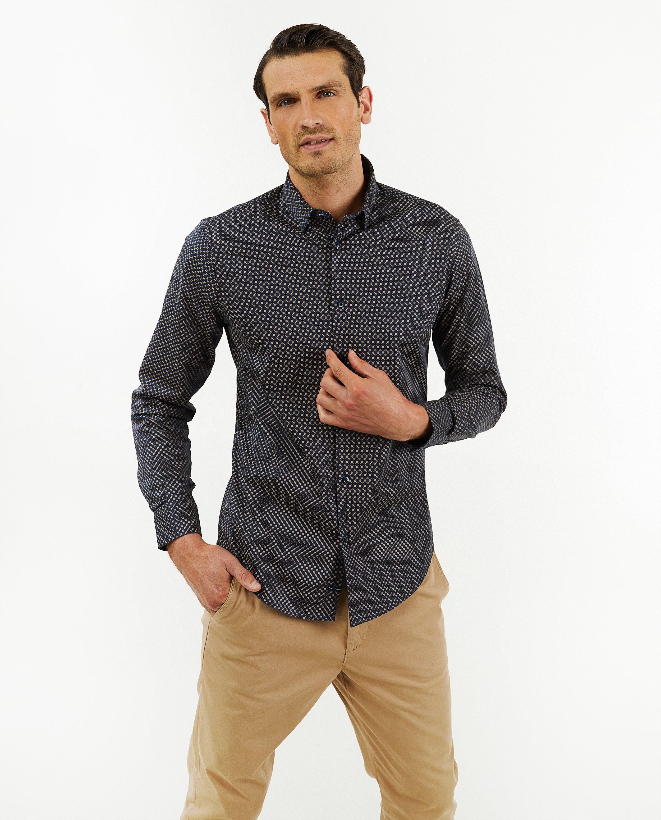 Chemises - Chemise bleu clair à imprimé