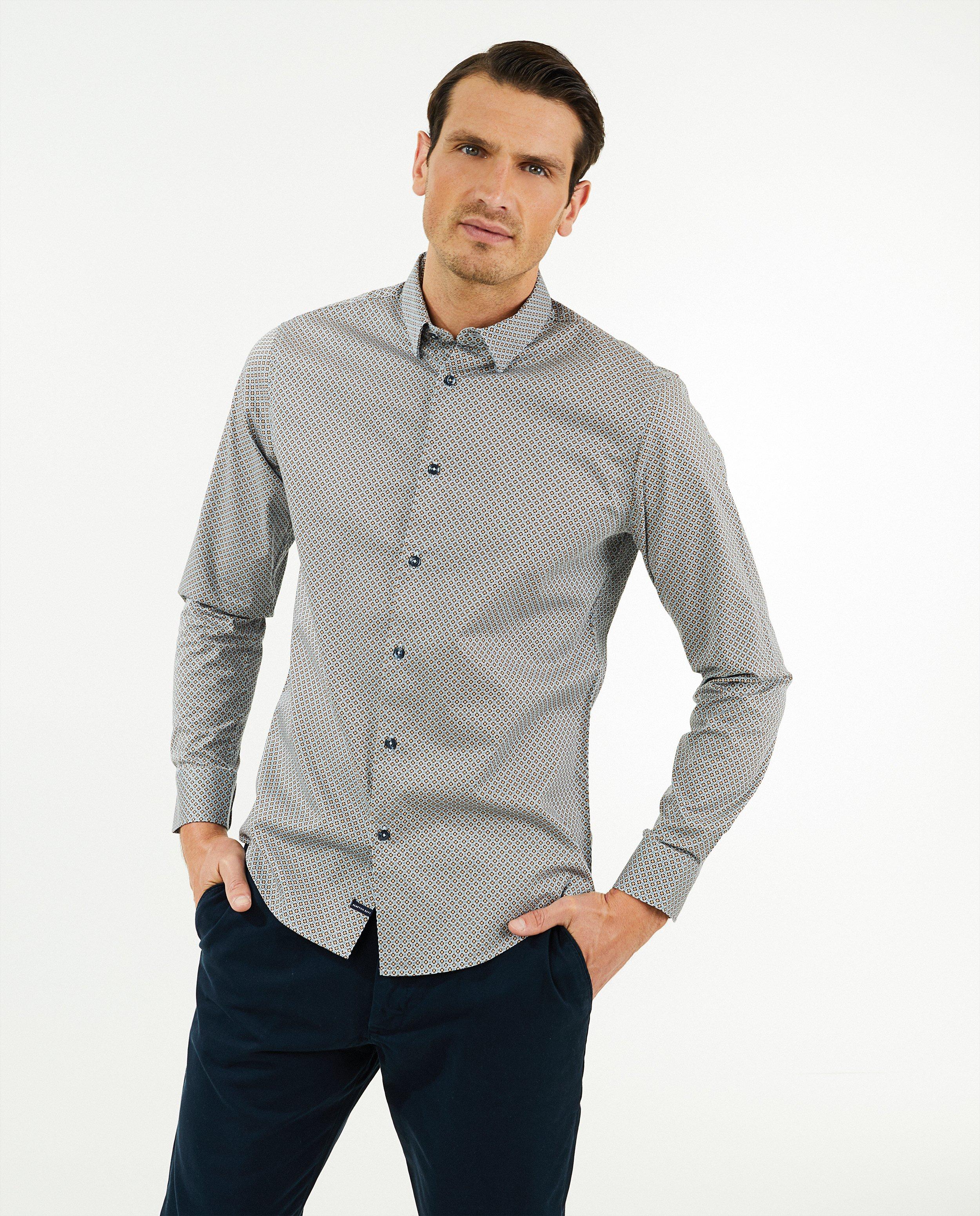 Chemises - Chemise bleu clair à imprimé