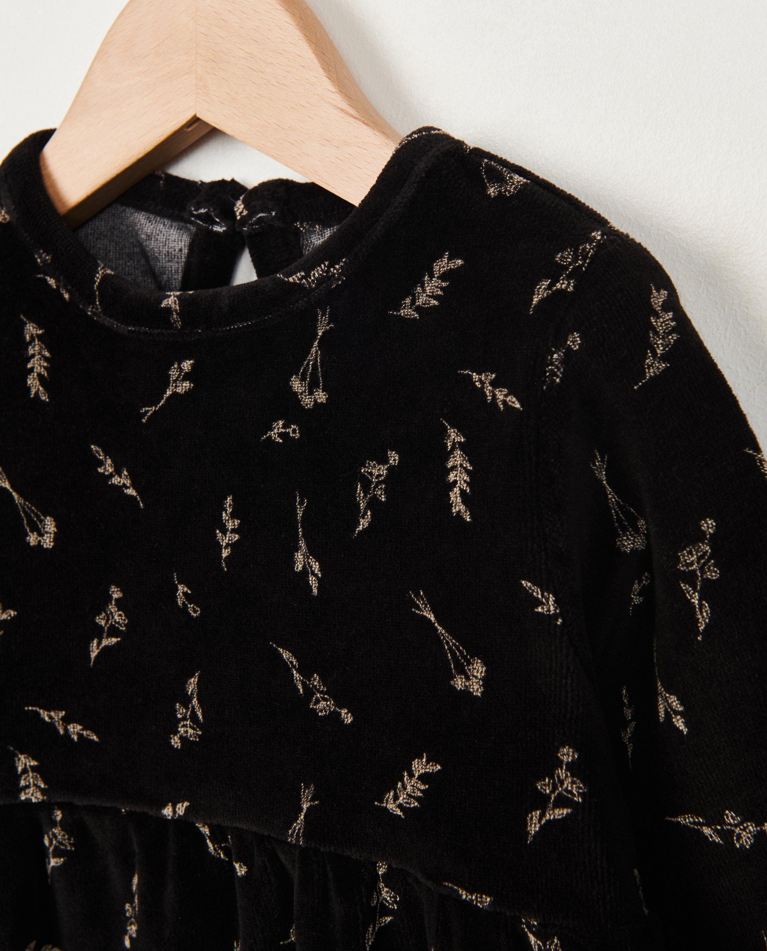 Body noir en velours - D&eacute;tails du produit - beige - image num&eacute;ro 3