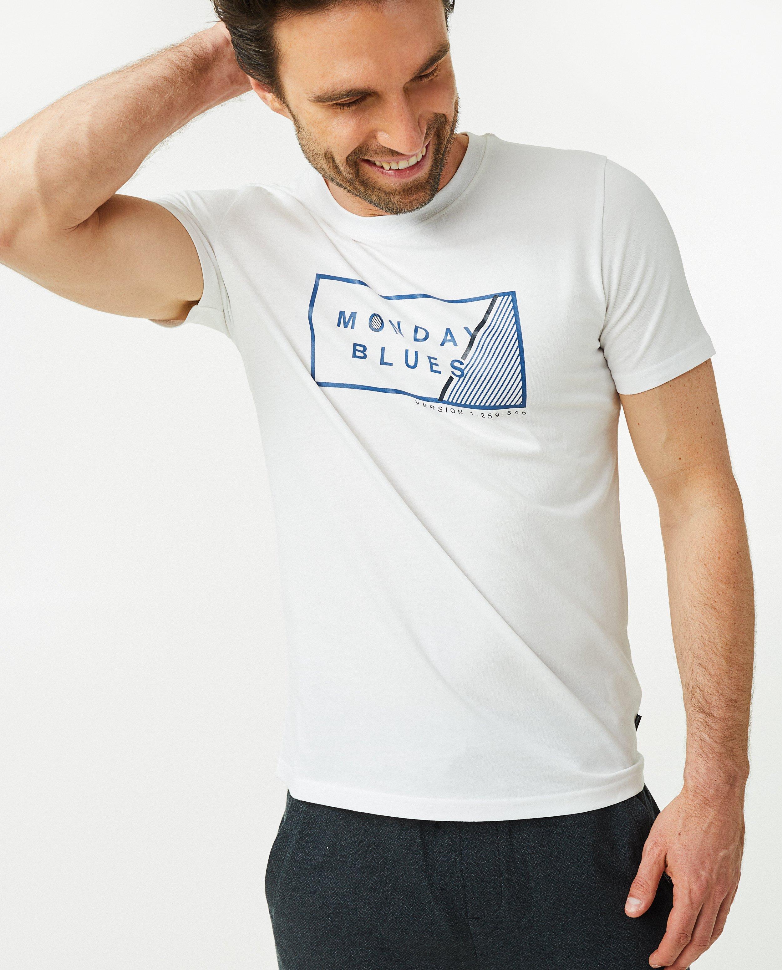 T-shirts - T-shirt blanc à imprimé