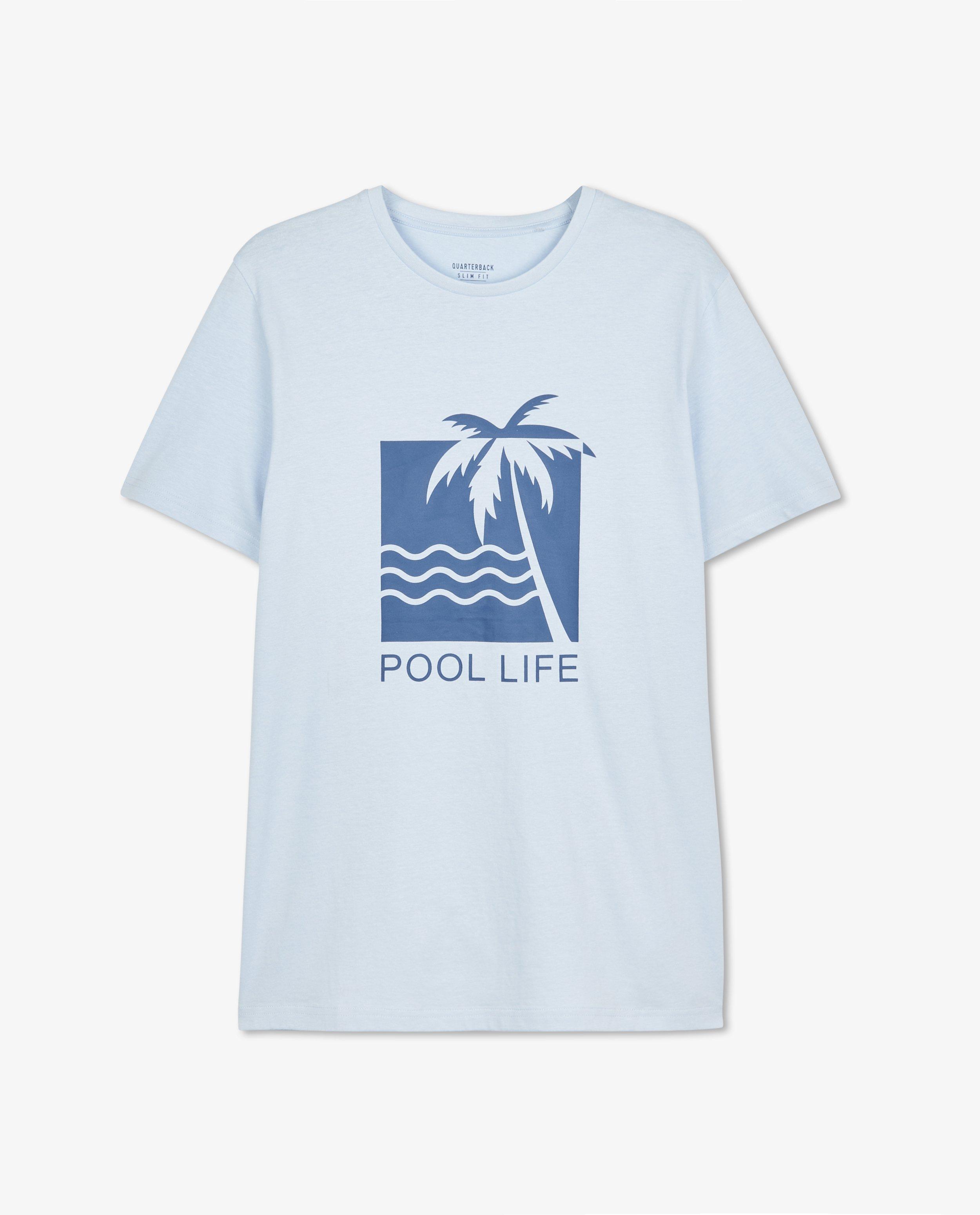 T-shirts - T-shirt bleu clair à imprimé