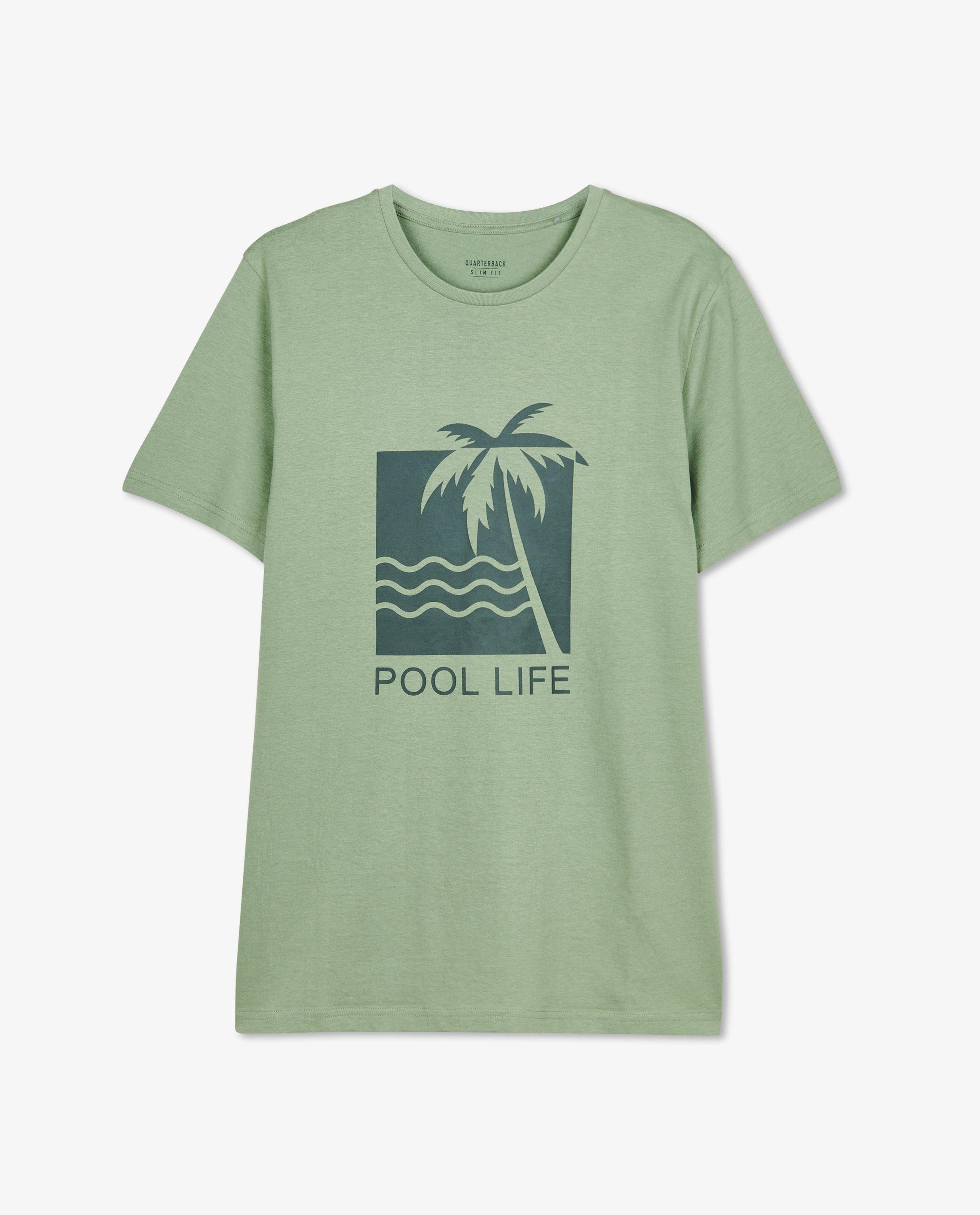 T-shirt vert à imprimé - null - Quarterback