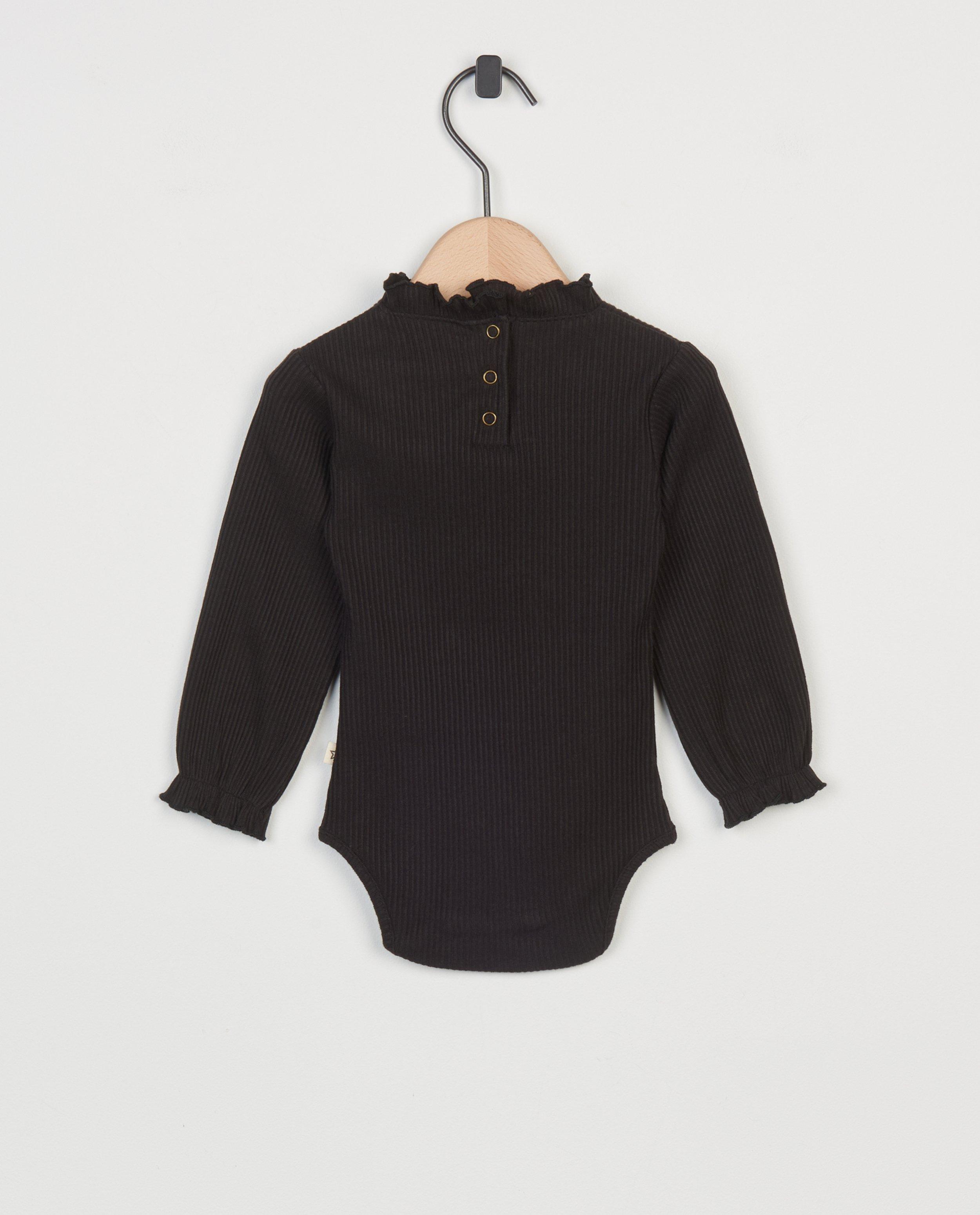 Zwarte romper met rib - Product Detail - zwart - afbeelding nummer 2