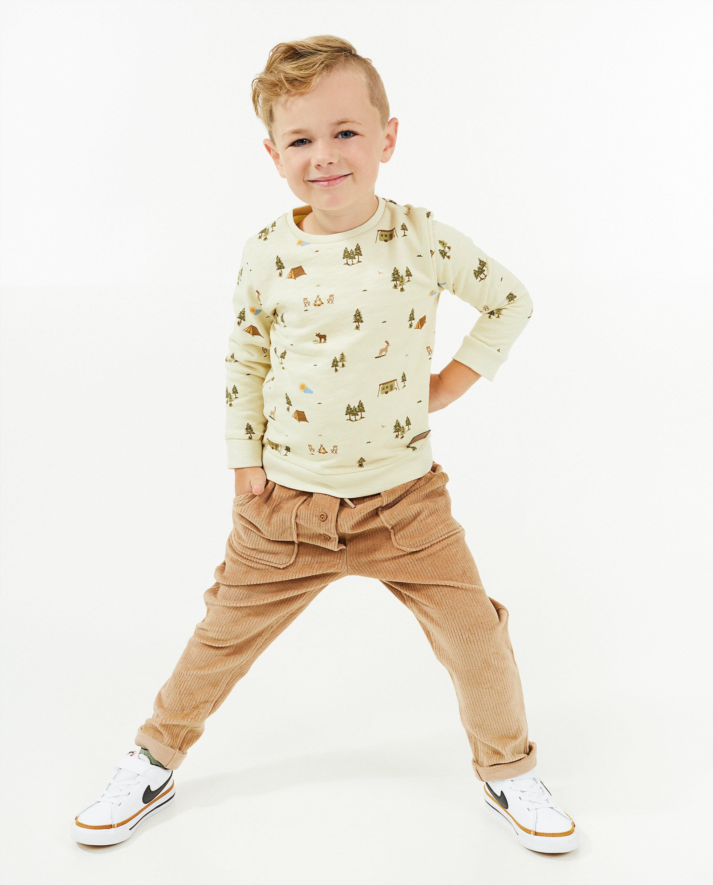 Pantalon vert en velours côtelé - null - Kidz Nation