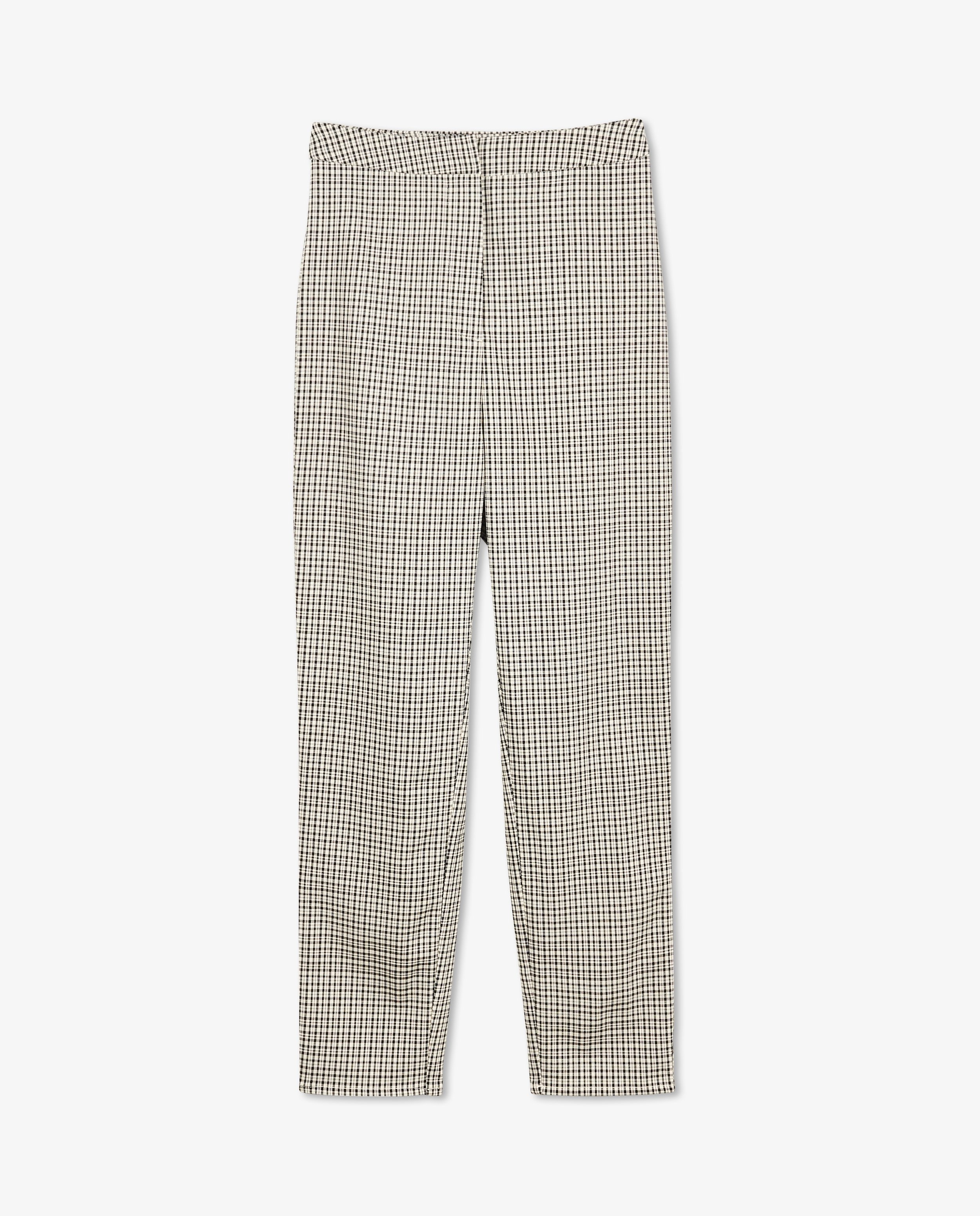 Pantalons - Pantalon blanc à carreaux