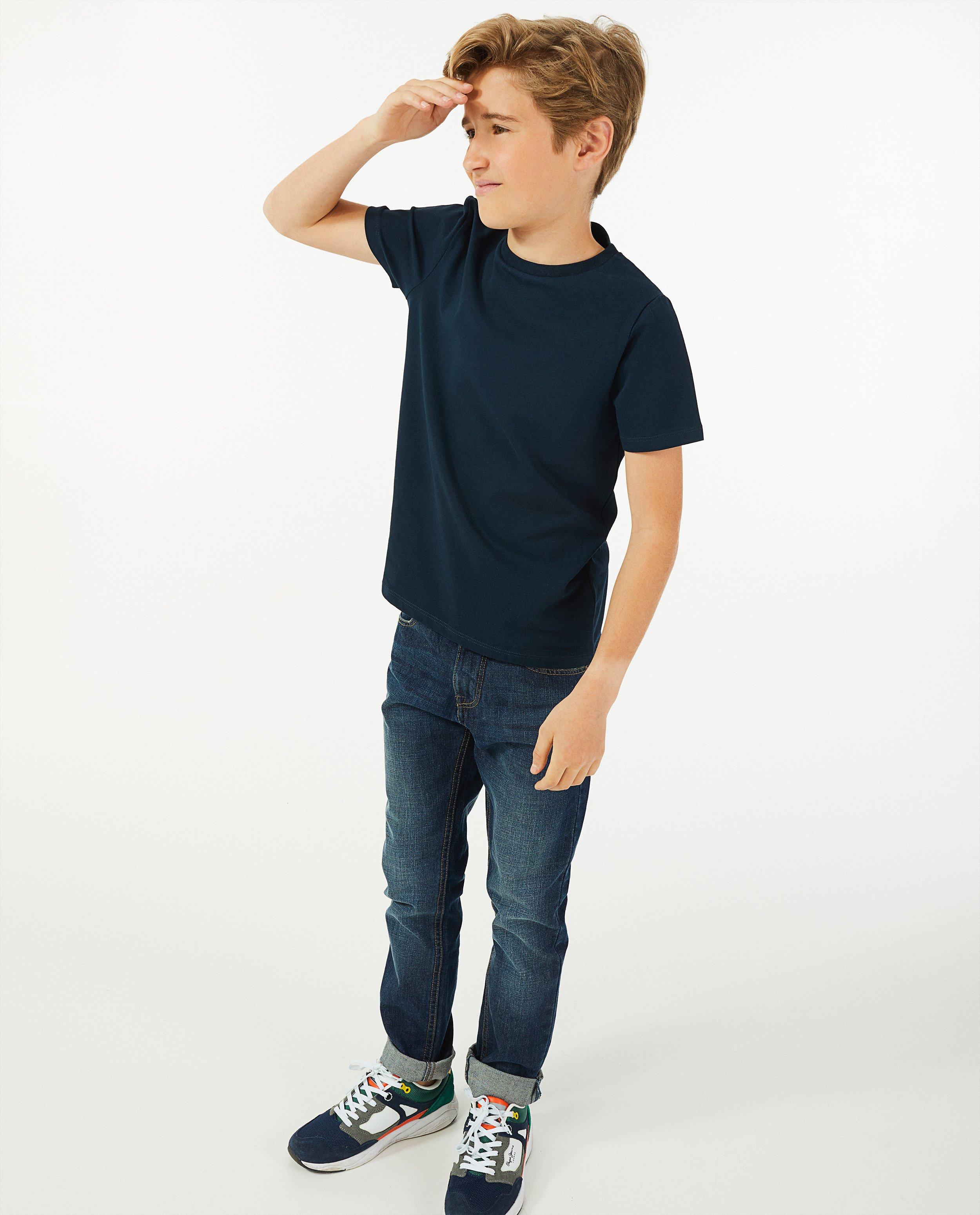 Gestreept wit T-shirt, kinderen - null - JBC