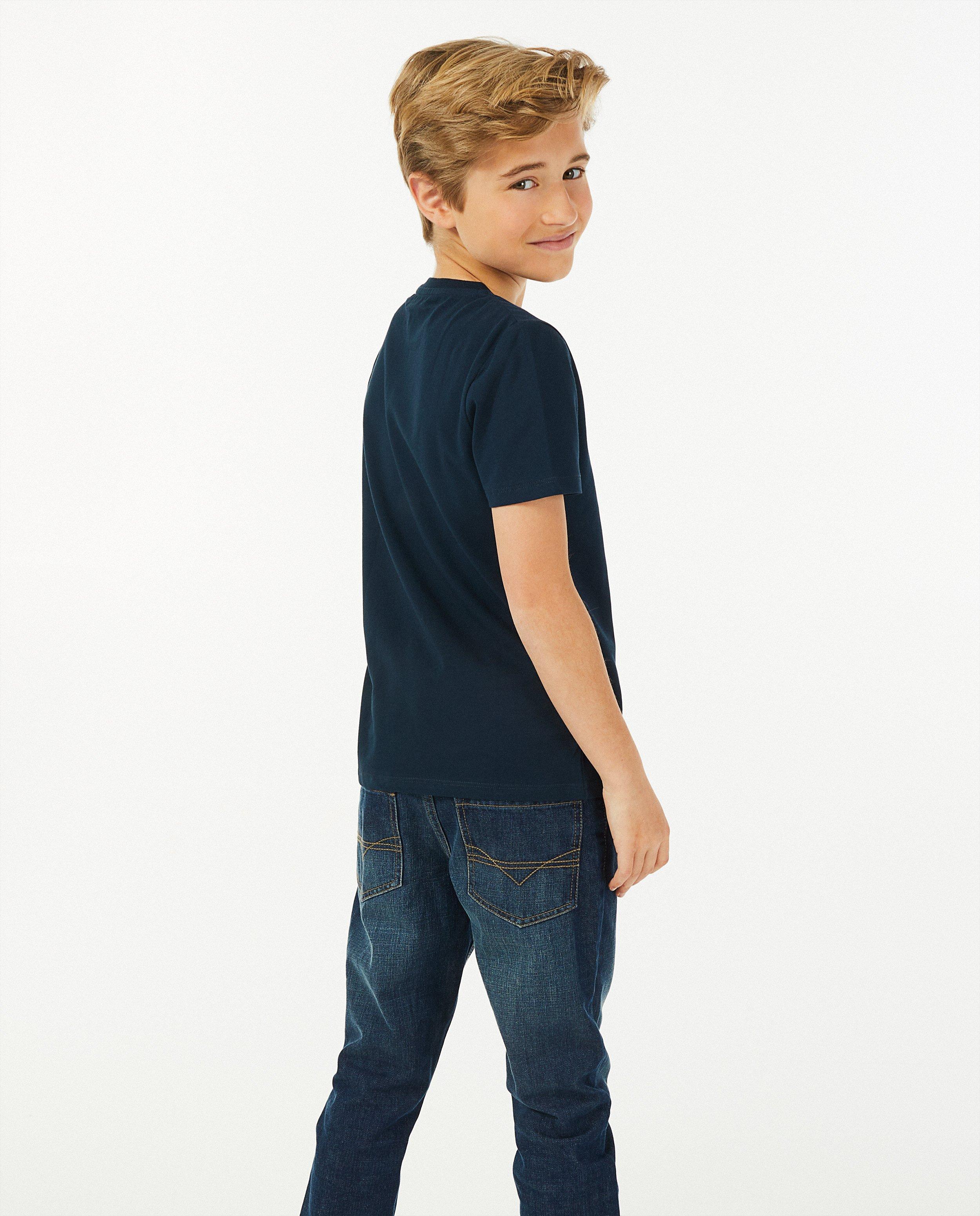 Fuchsia T-shirt, kinderen - Product Detail - donkerblauw - afbeelding nummer 3