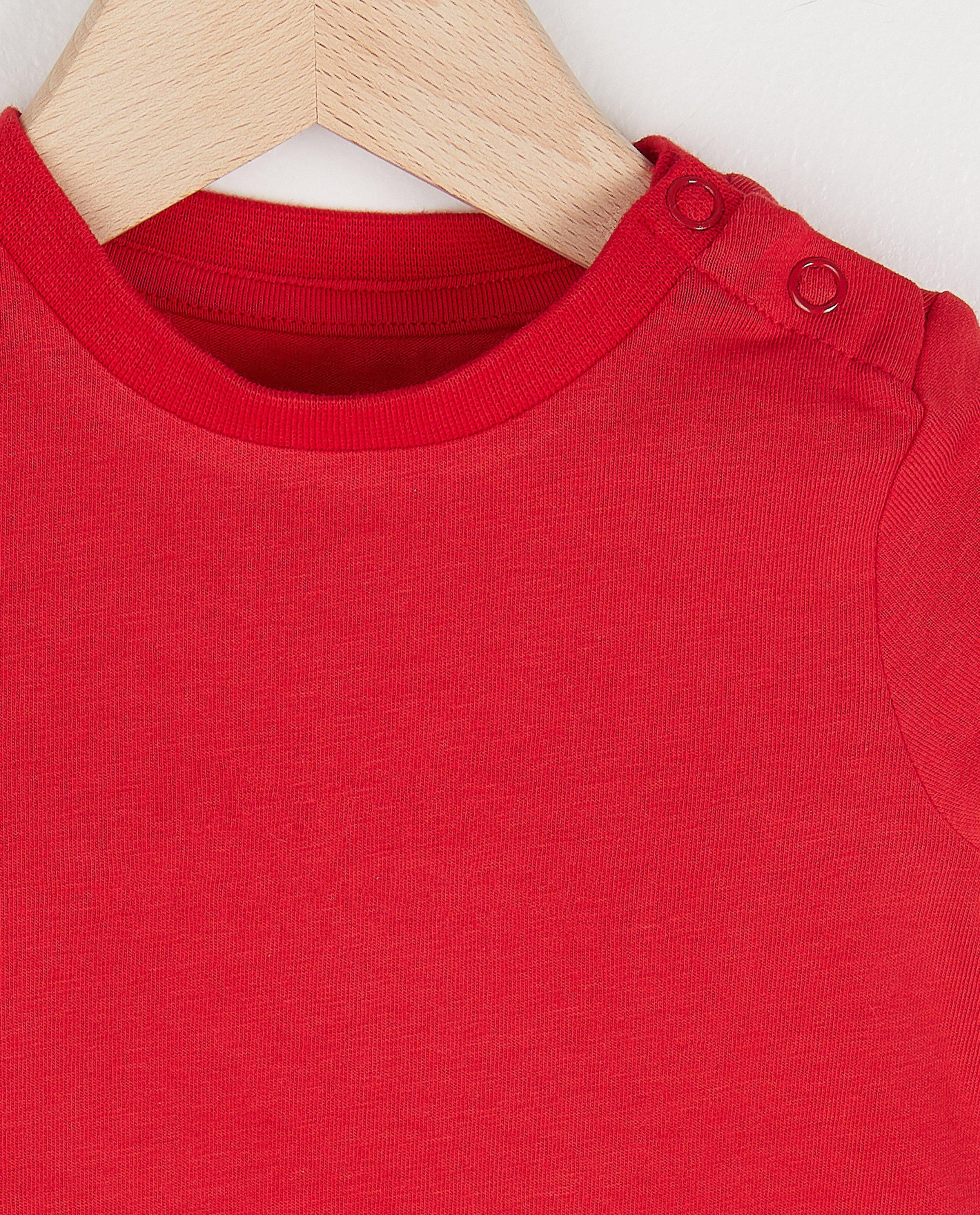 T-shirts - Donkergroen T-shirt, baby