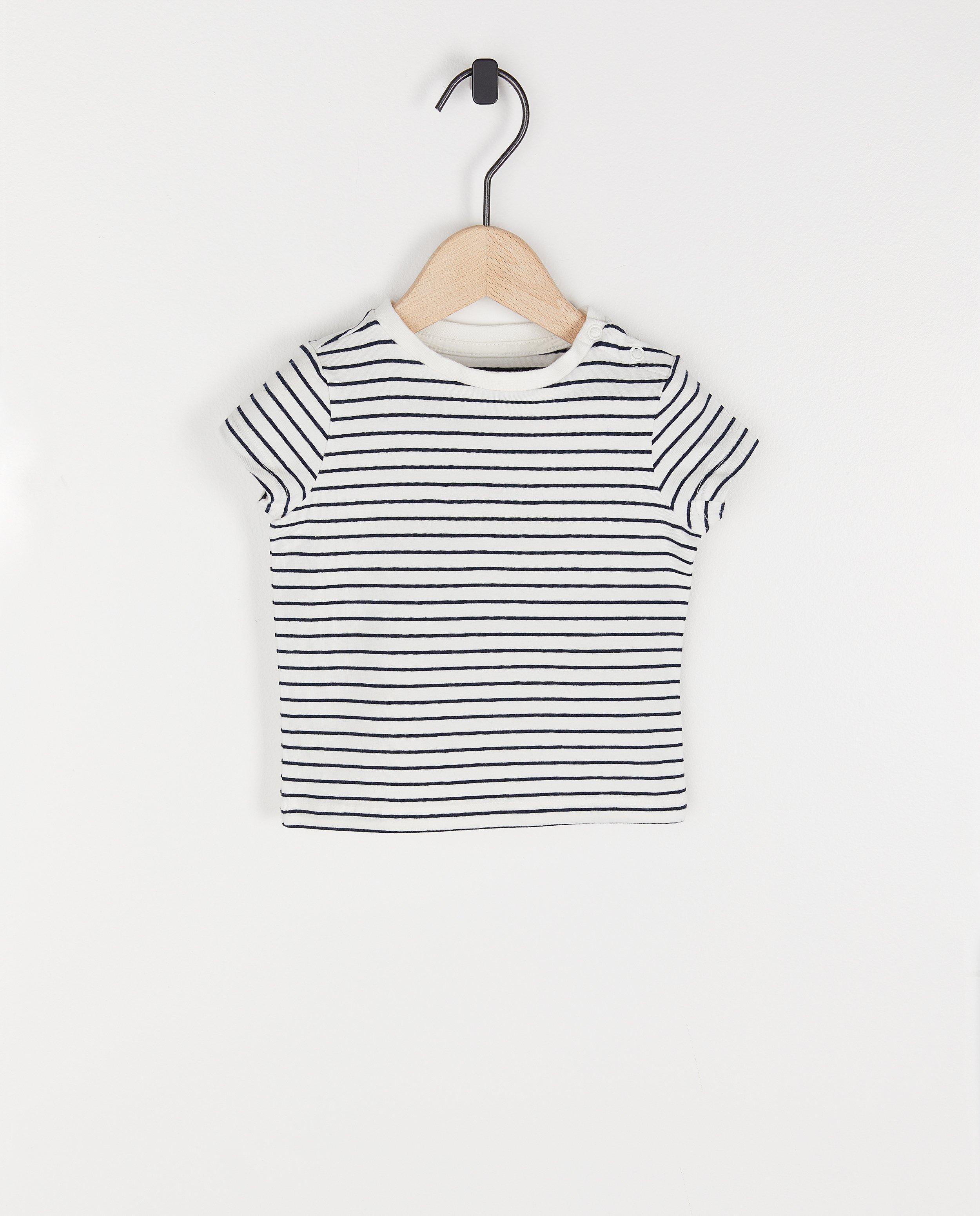 Gestreept wit T-shirt, baby - null - JBC