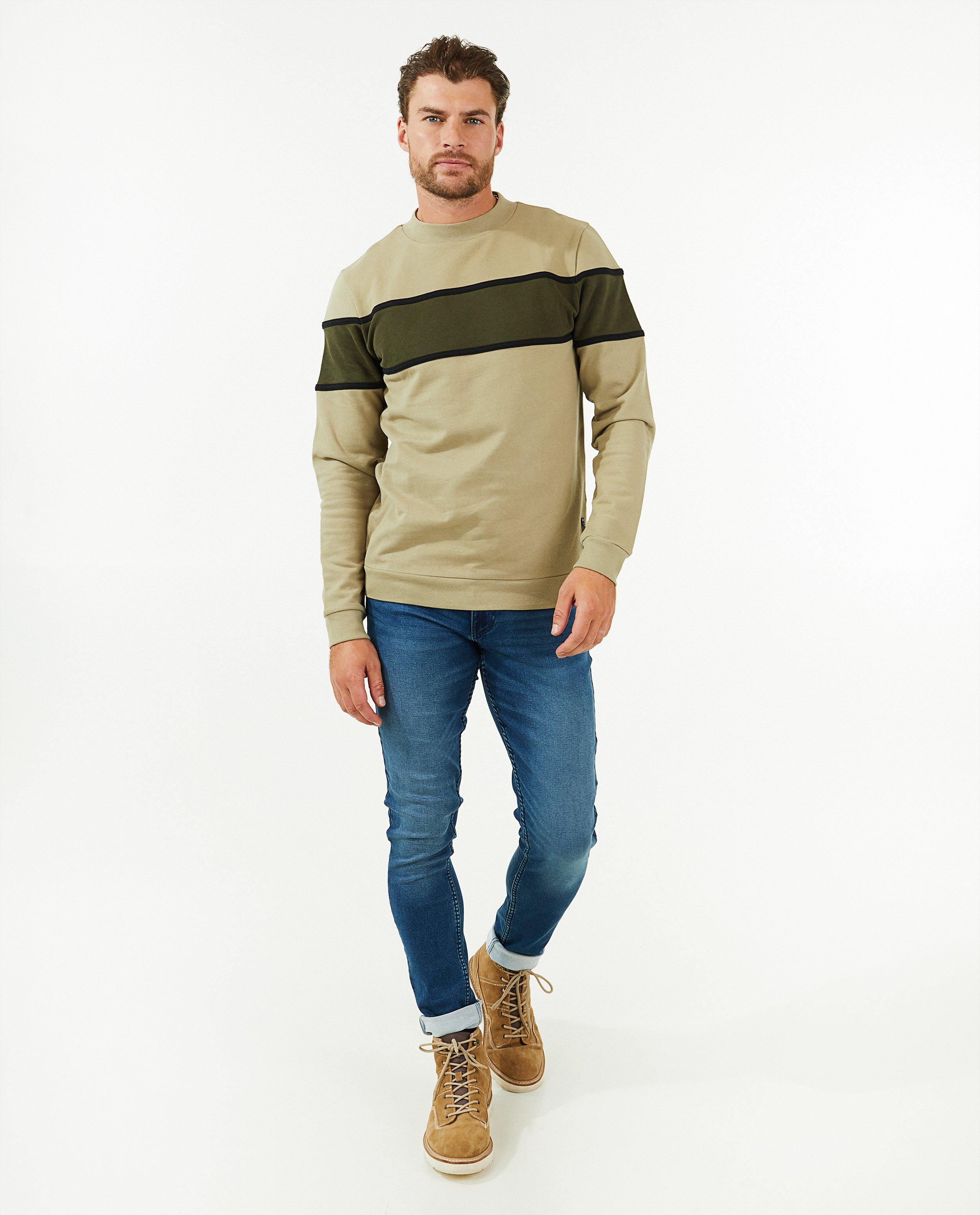 Sweat vert à rayures  - null - Quarterback
