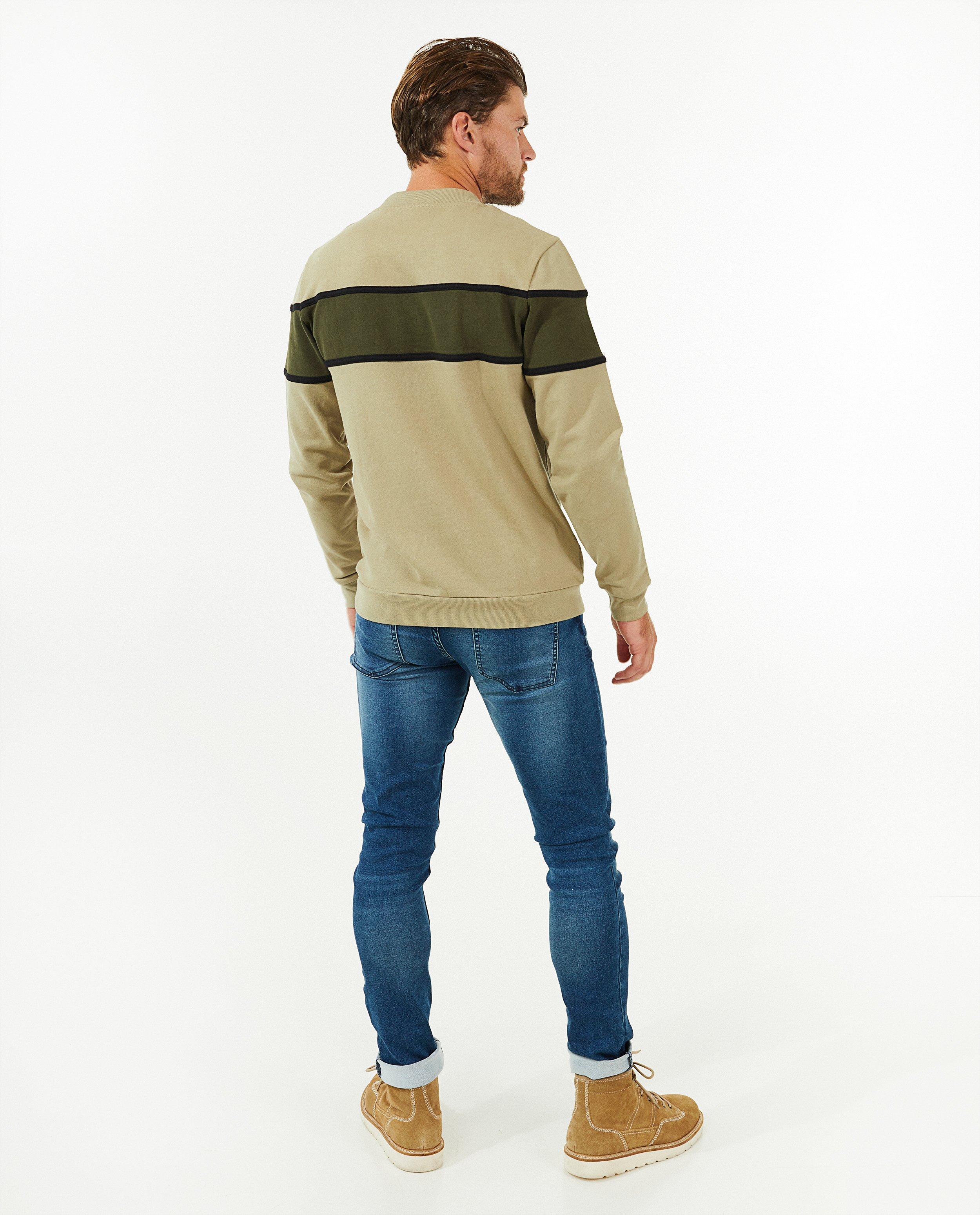 Sweats - Sweat vert à rayures 