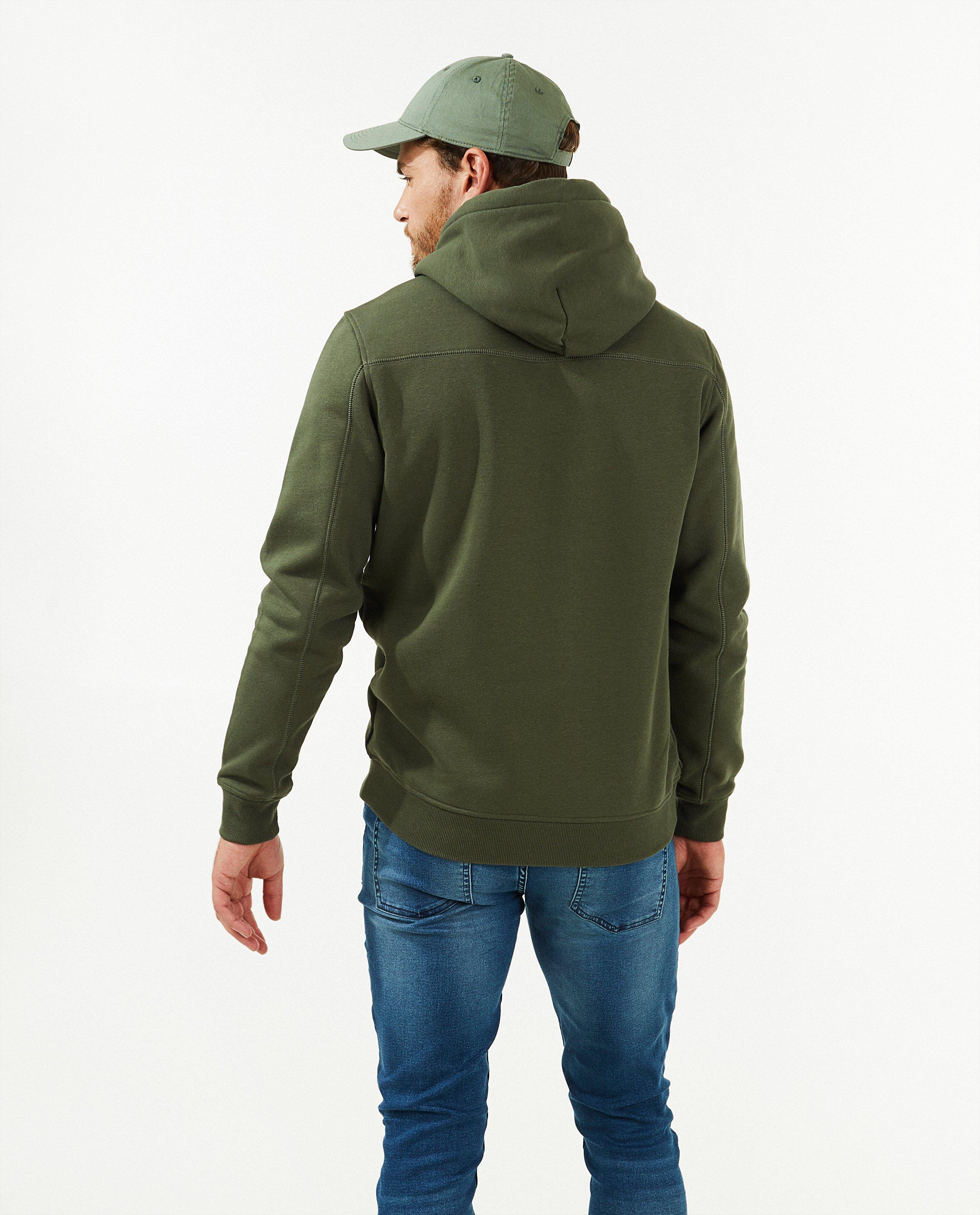 Sweaters - Donkergroene hoodie