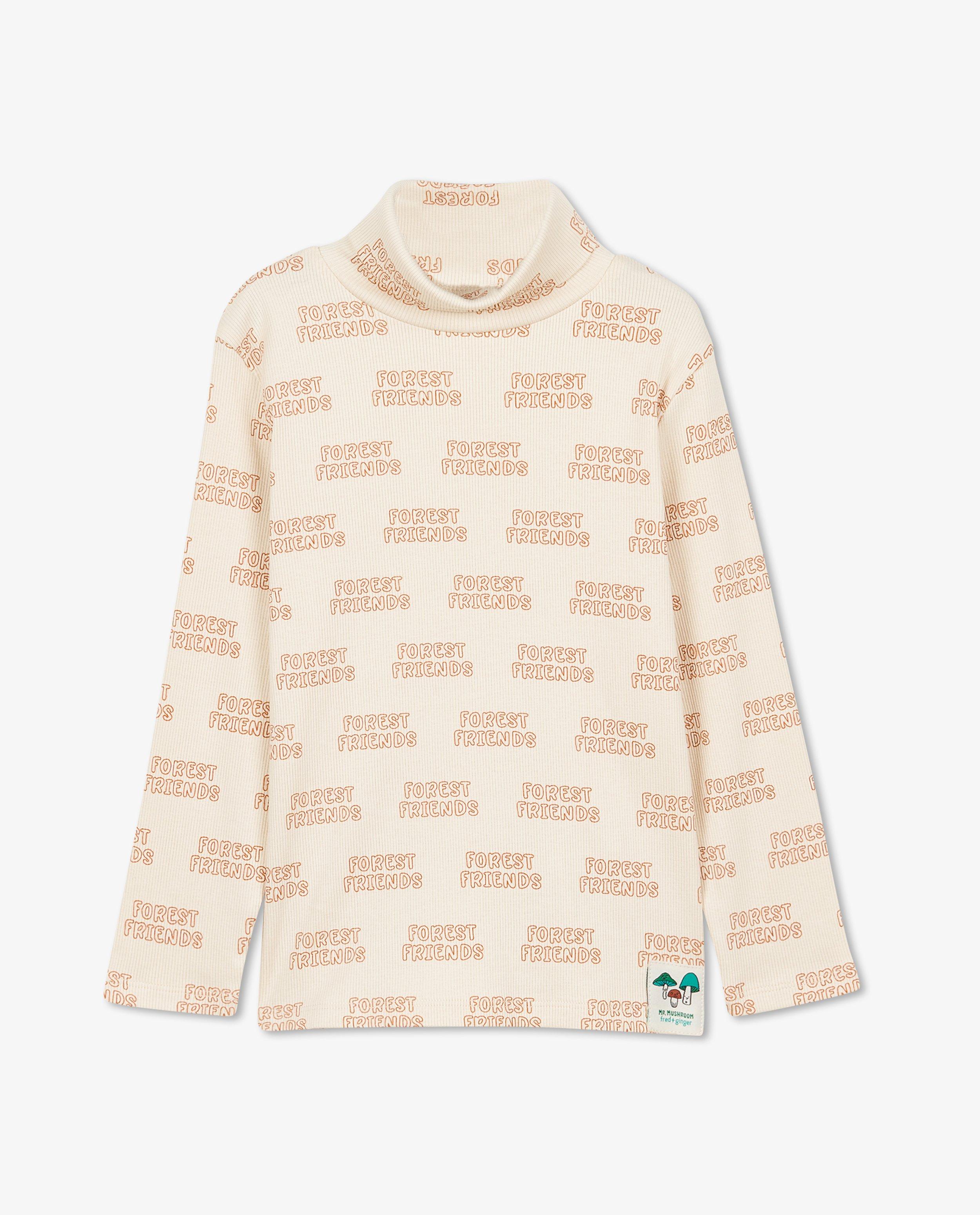 T-shirts - Geribde souspull met print