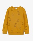 Sweaters - Gele sweater met print
