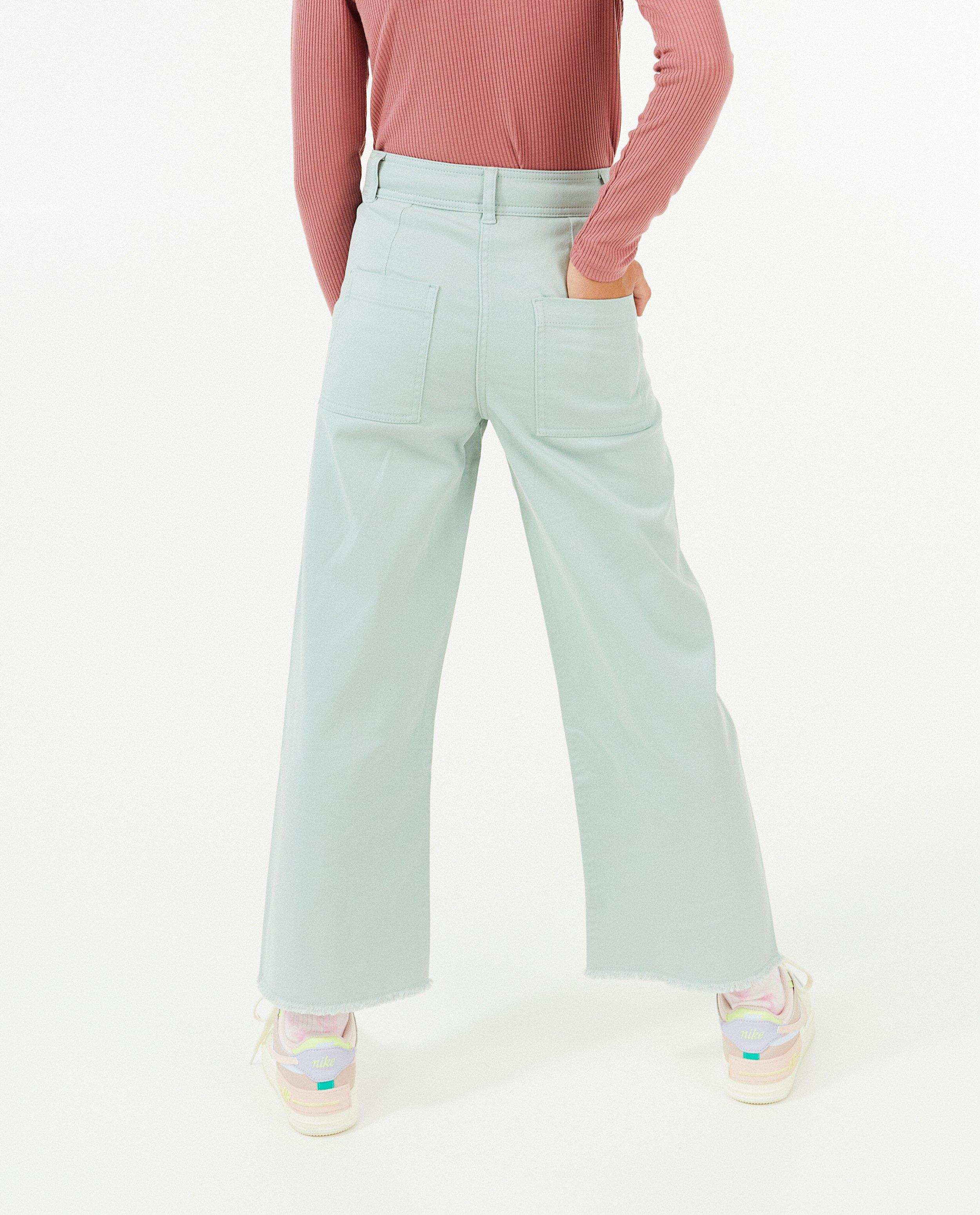 Jeans - Pastelkleurige jeans, culotte fit