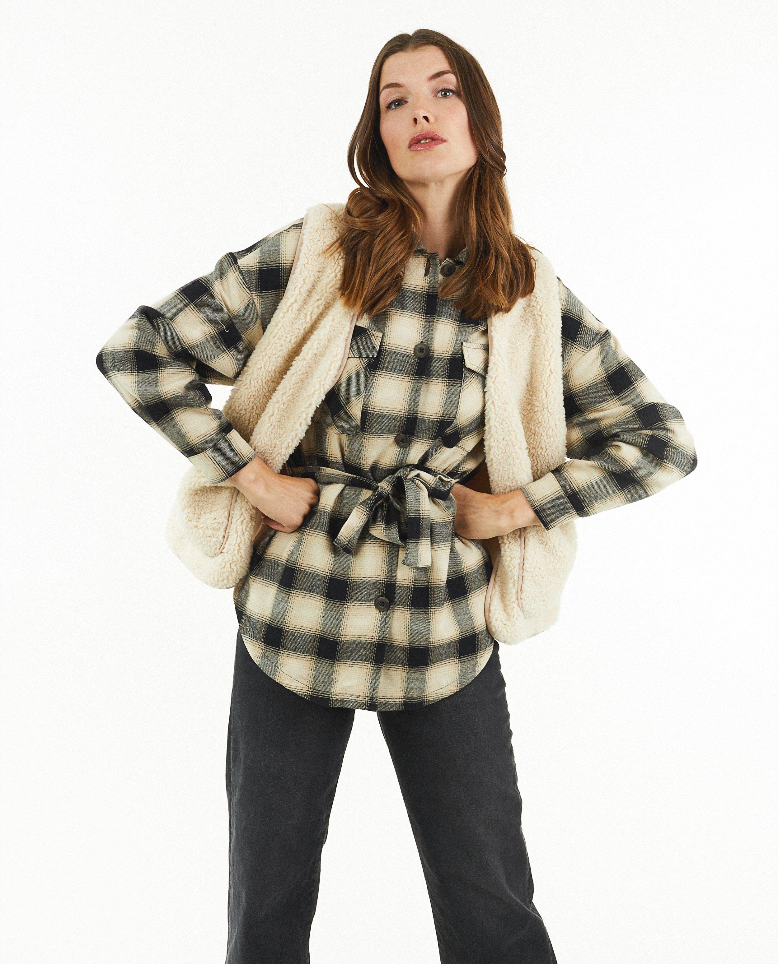 Poncho's en teddy's - Witte gilet van teddy