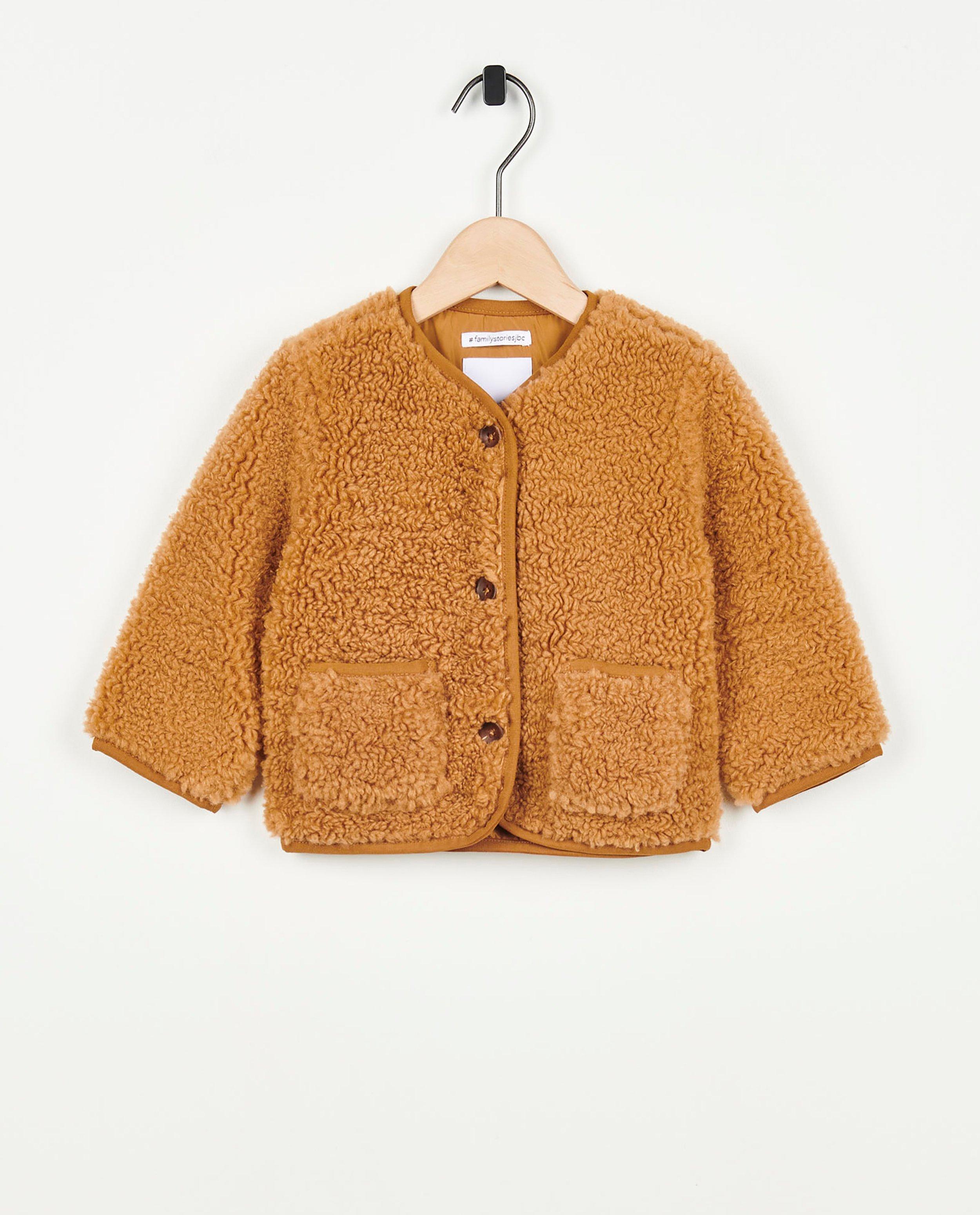 Bruin vestje van teddy, baby - null - Familystories