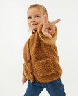 Cardigan - Bruin vestje van teddy, 2-7 jaar