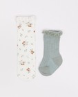 Lot de deux paires de chaussettes pour bébés - null - Newborn 50-68