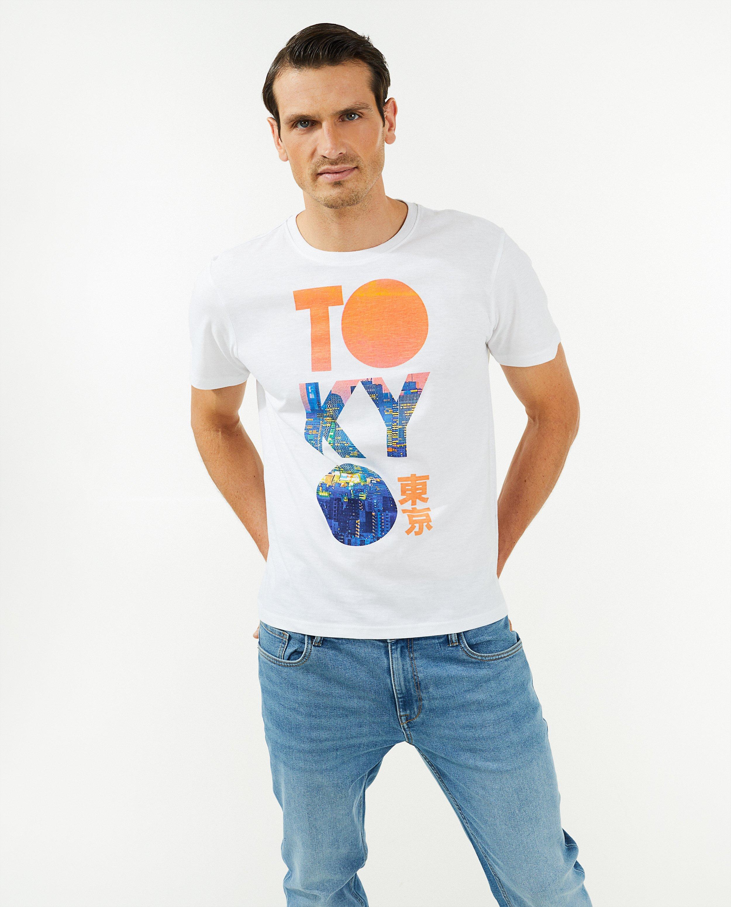 T-shirts - Wit T-shirt met print