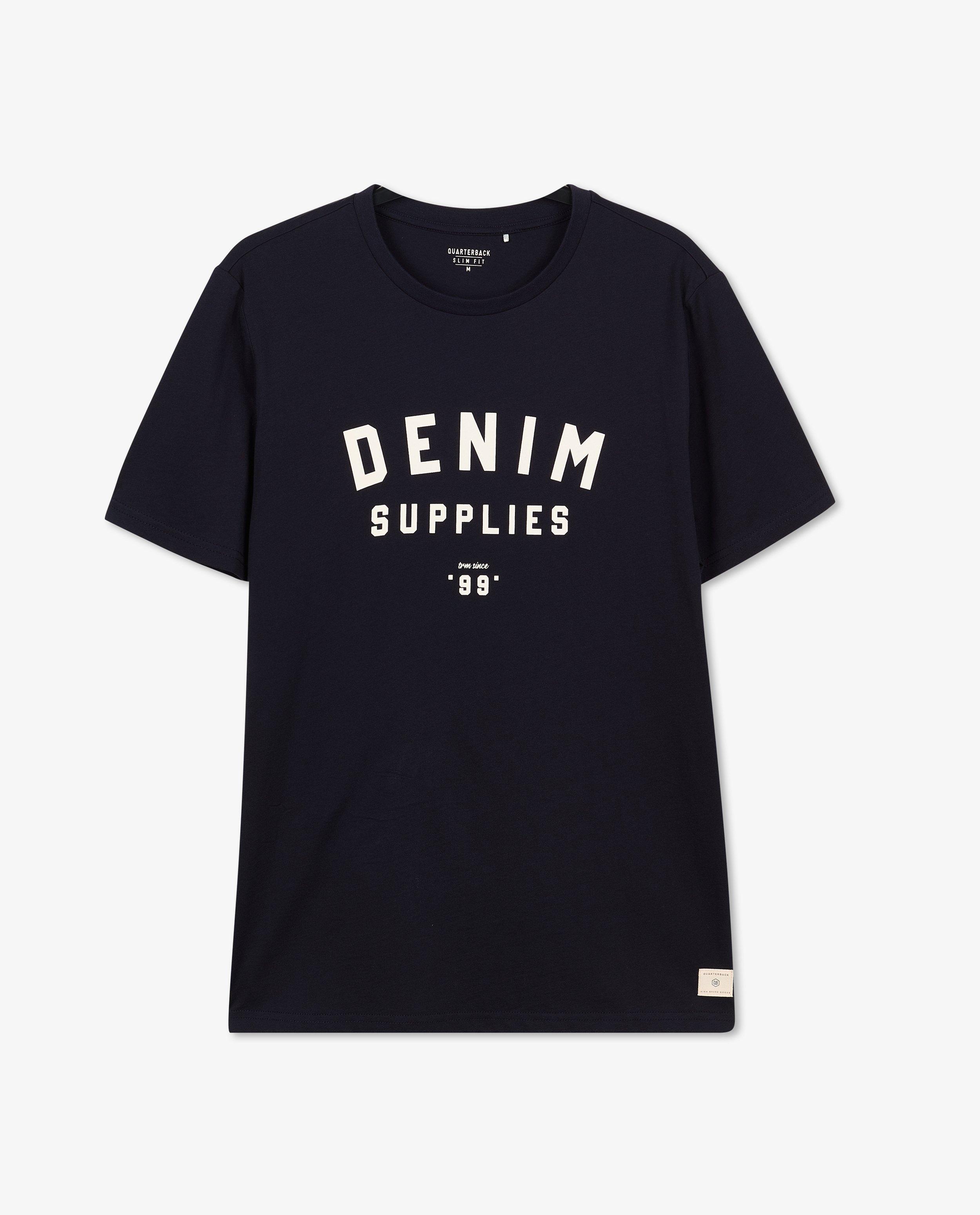 T-shirts - Bruinrood T-shirt met opschrift
