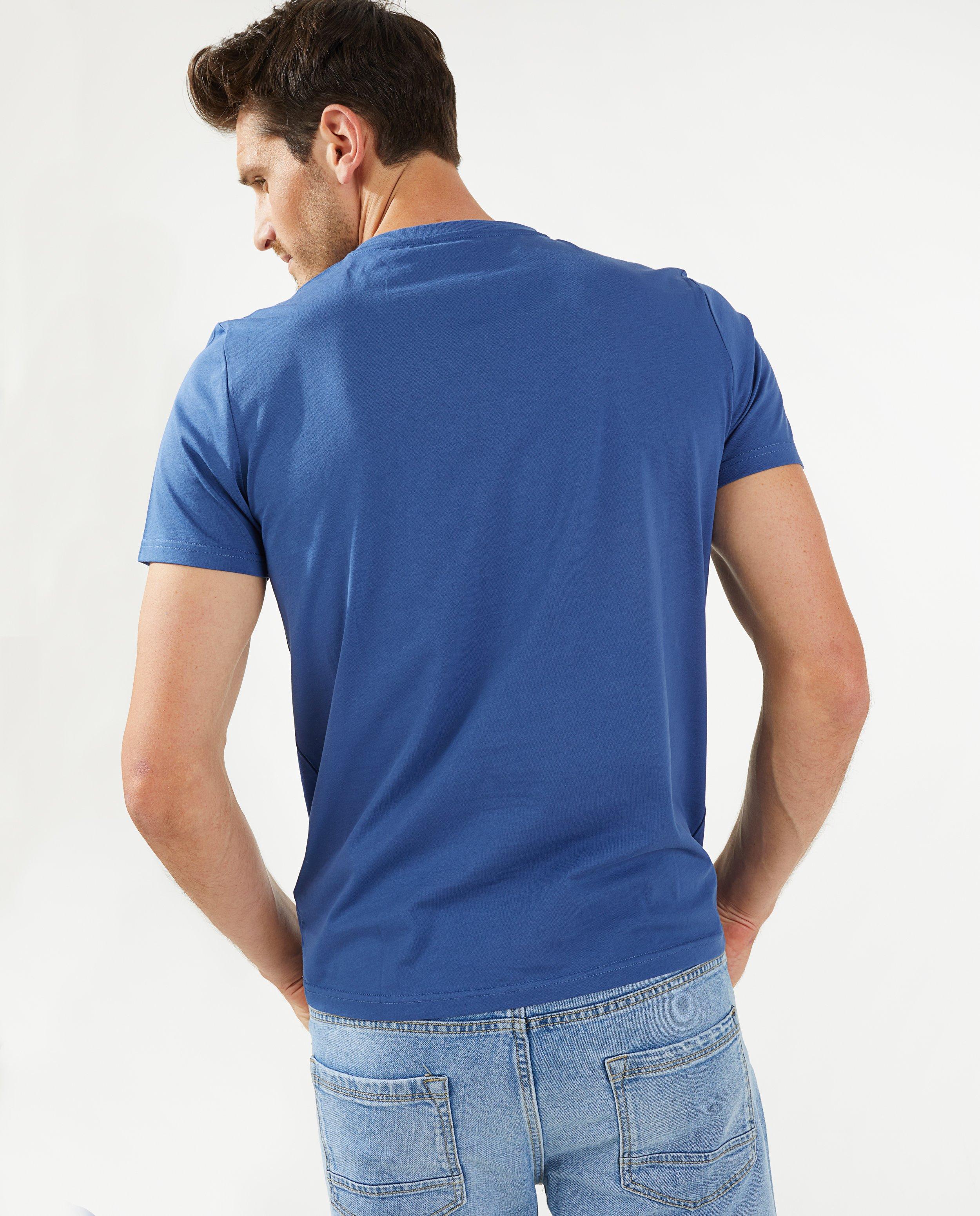 T-shirts - Bruinrood T-shirt met opschrift