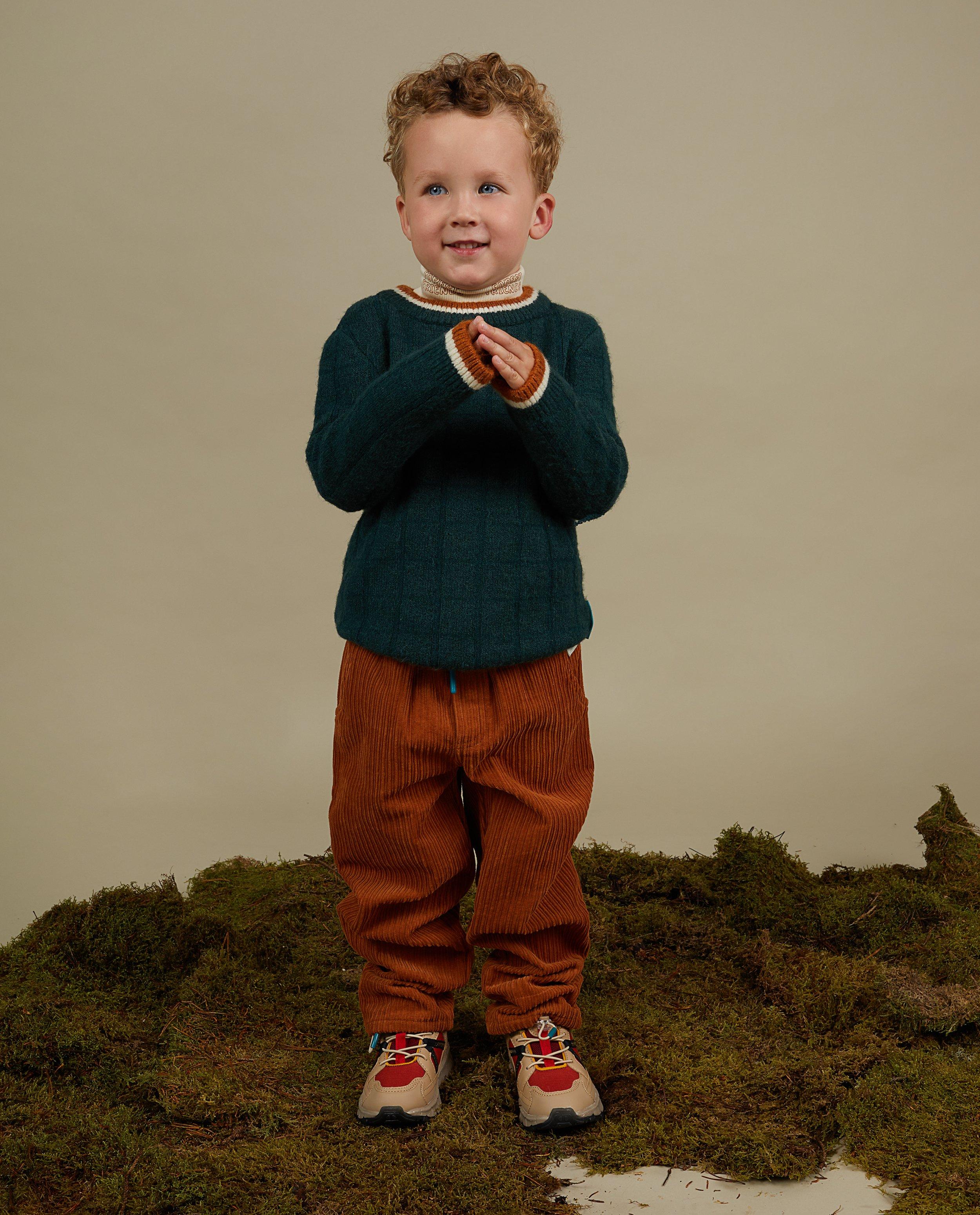 Groene trui met rib - null - Fred + Ginger