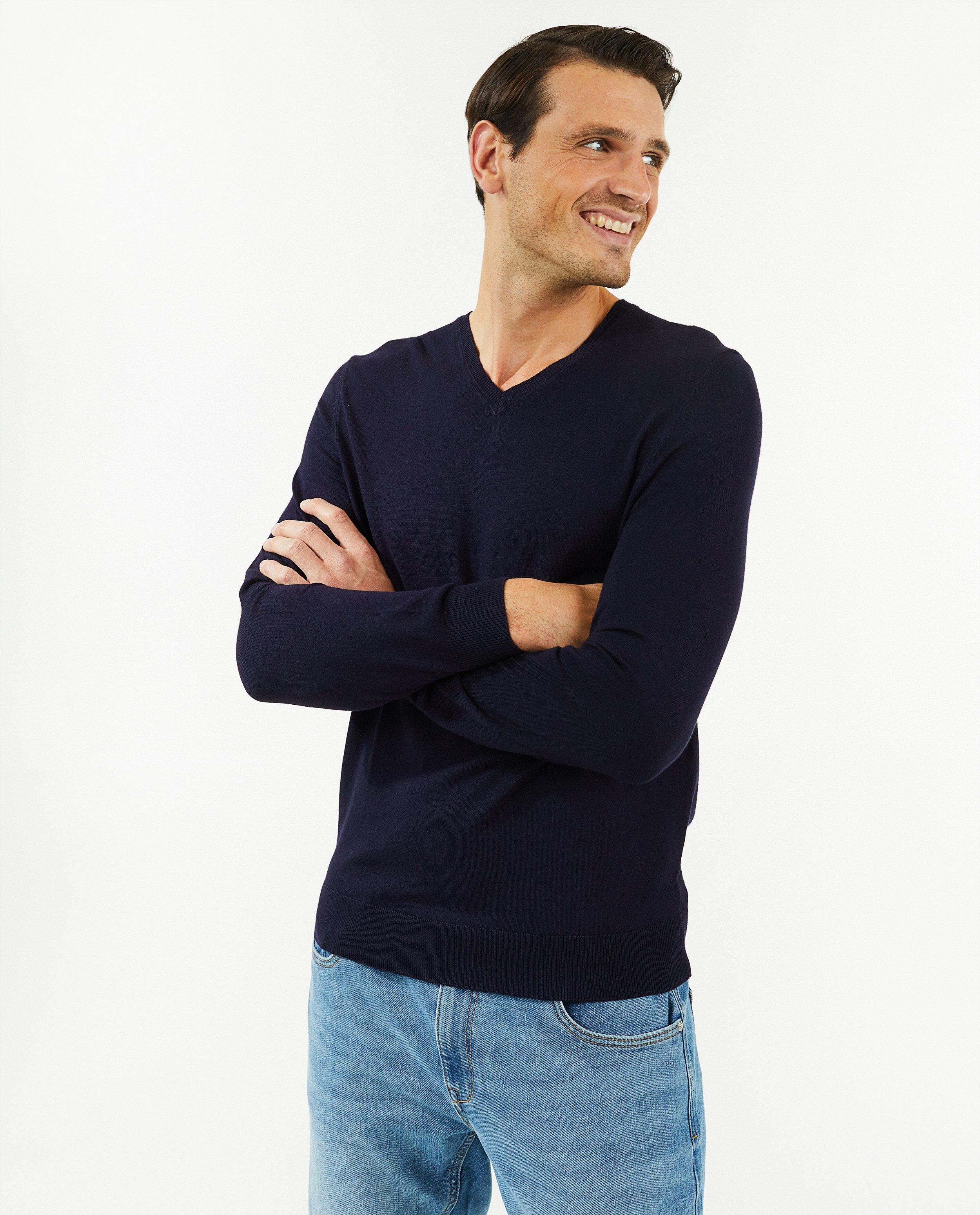 Pulls - Fin pull bleu foncé