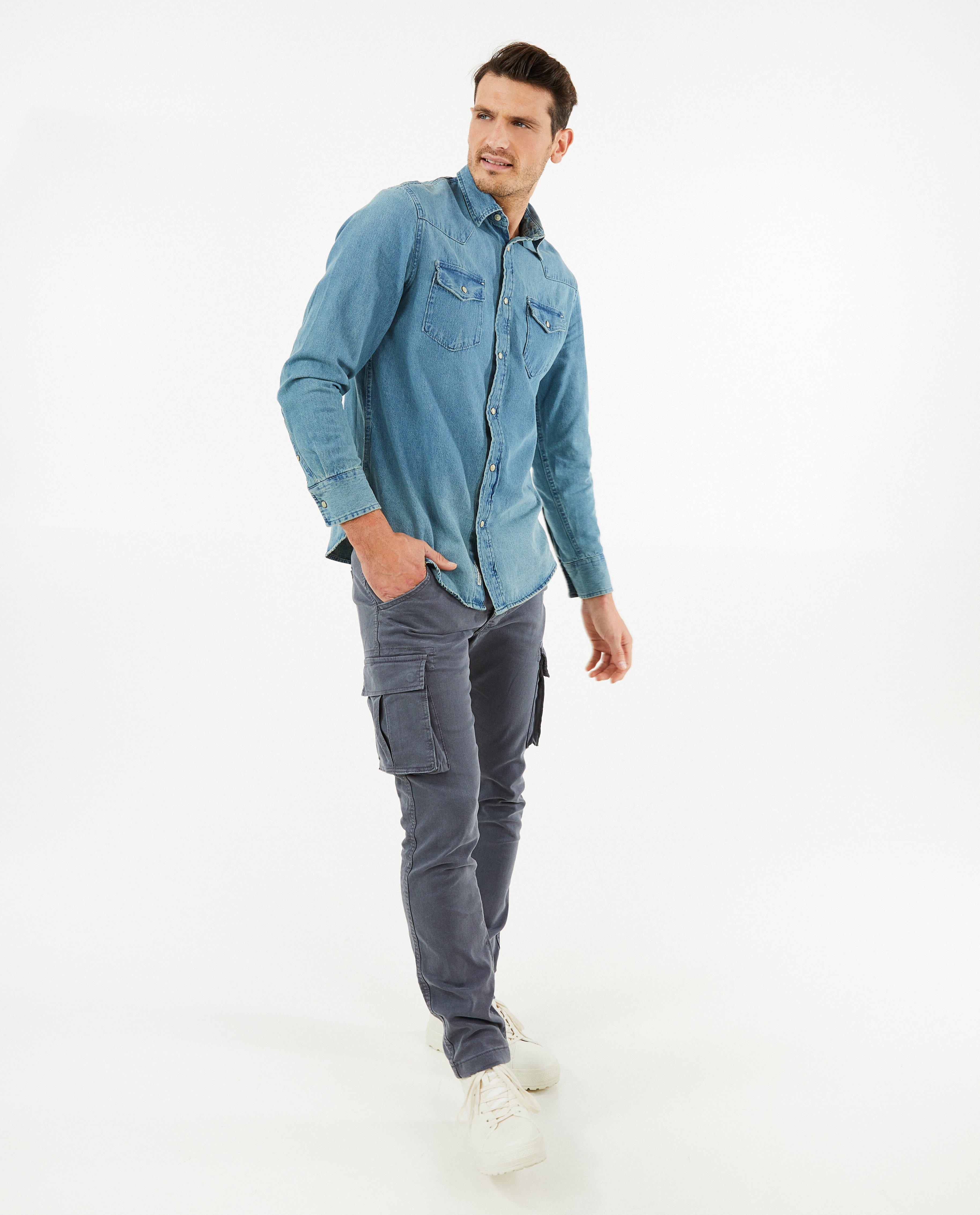 Pantalon cargo gris - null - OVS