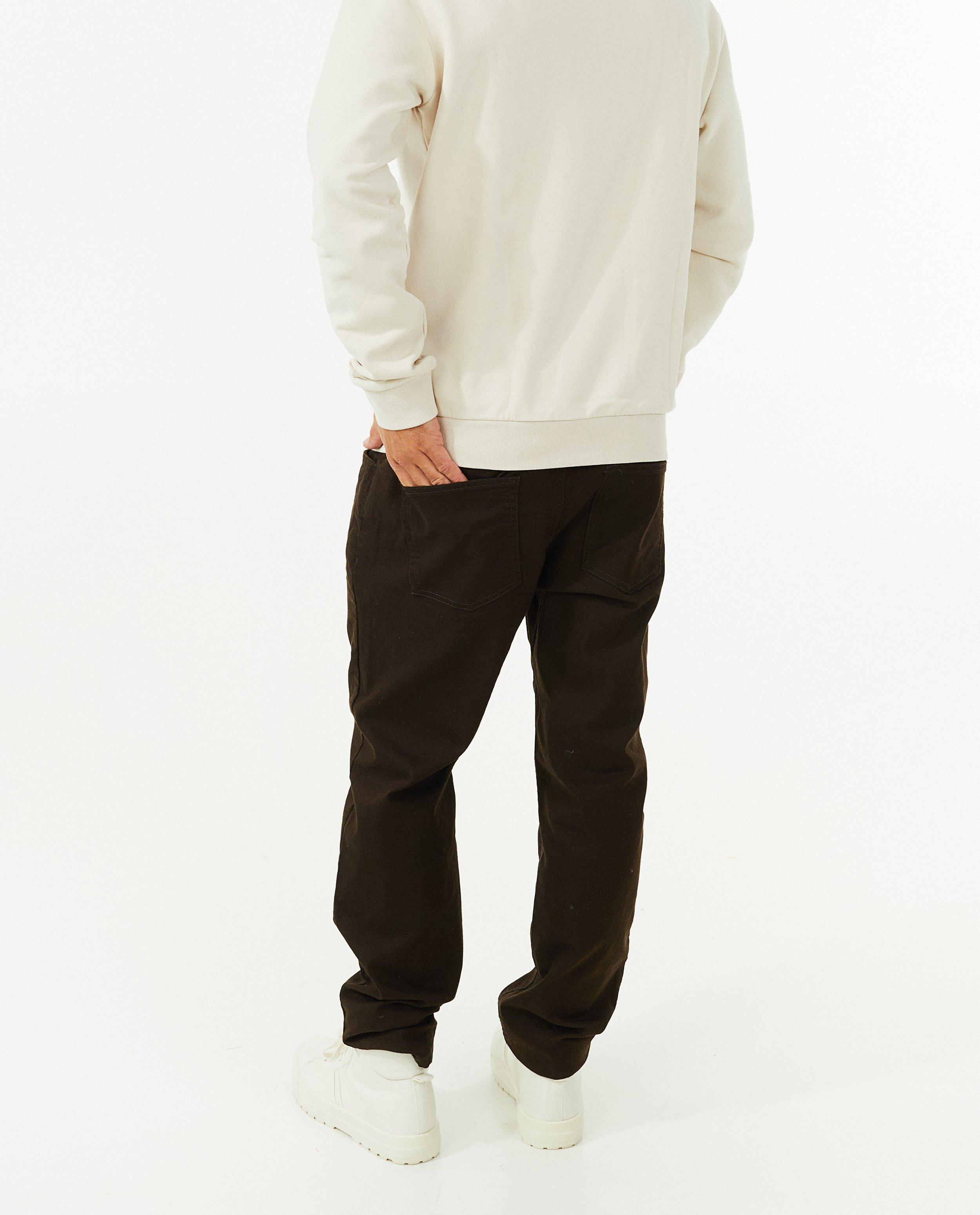 Pantalons - Pantalon brun foncé, regular fit
