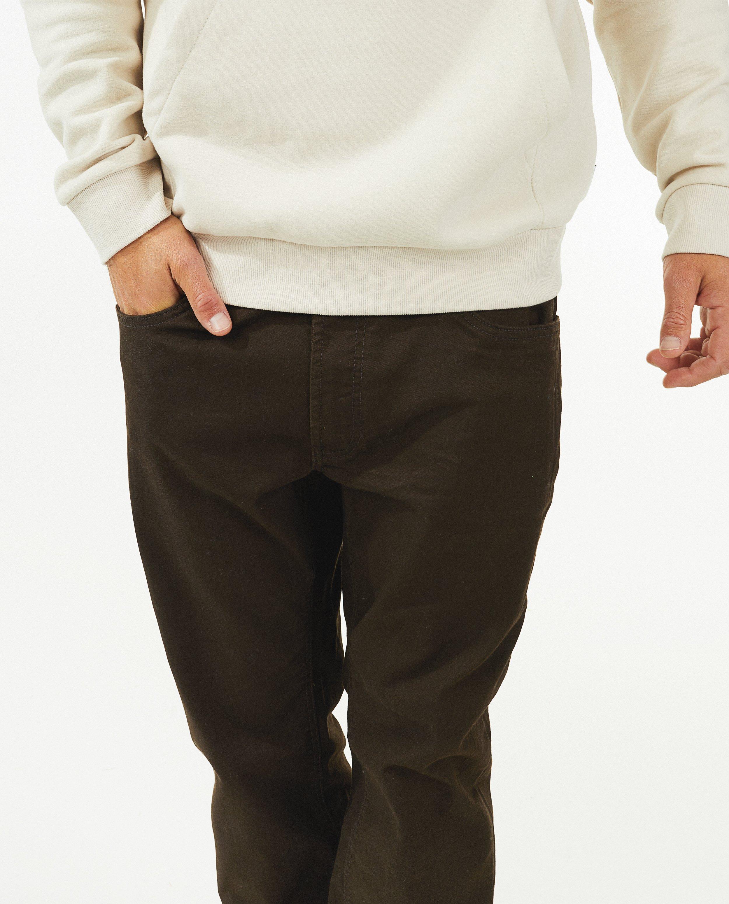 Pantalons - Pantalon brun foncé, regular fit